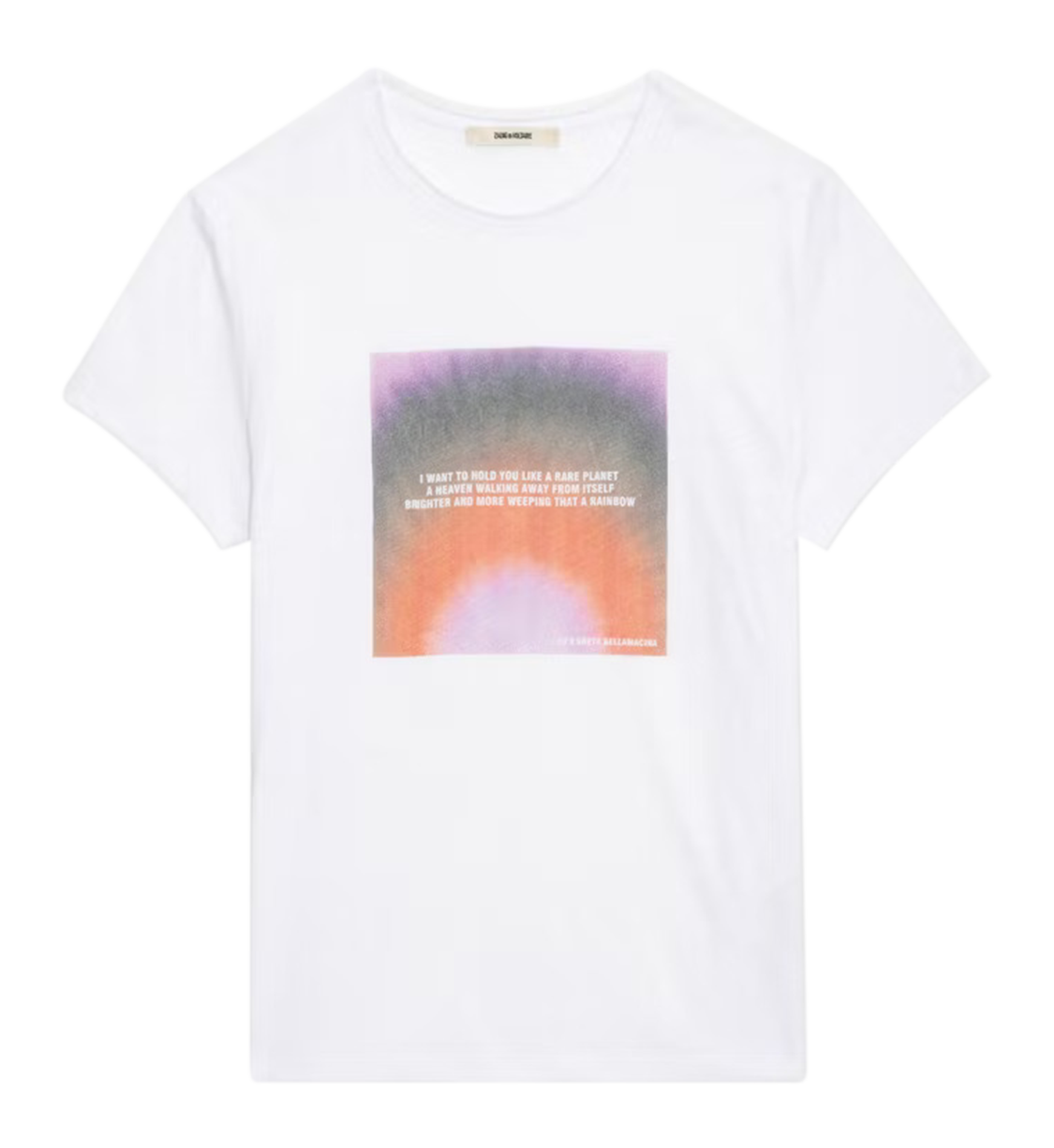 Tee-shirt imprimé en coton bio toby ZADIG&VOLTAIRE Blanc