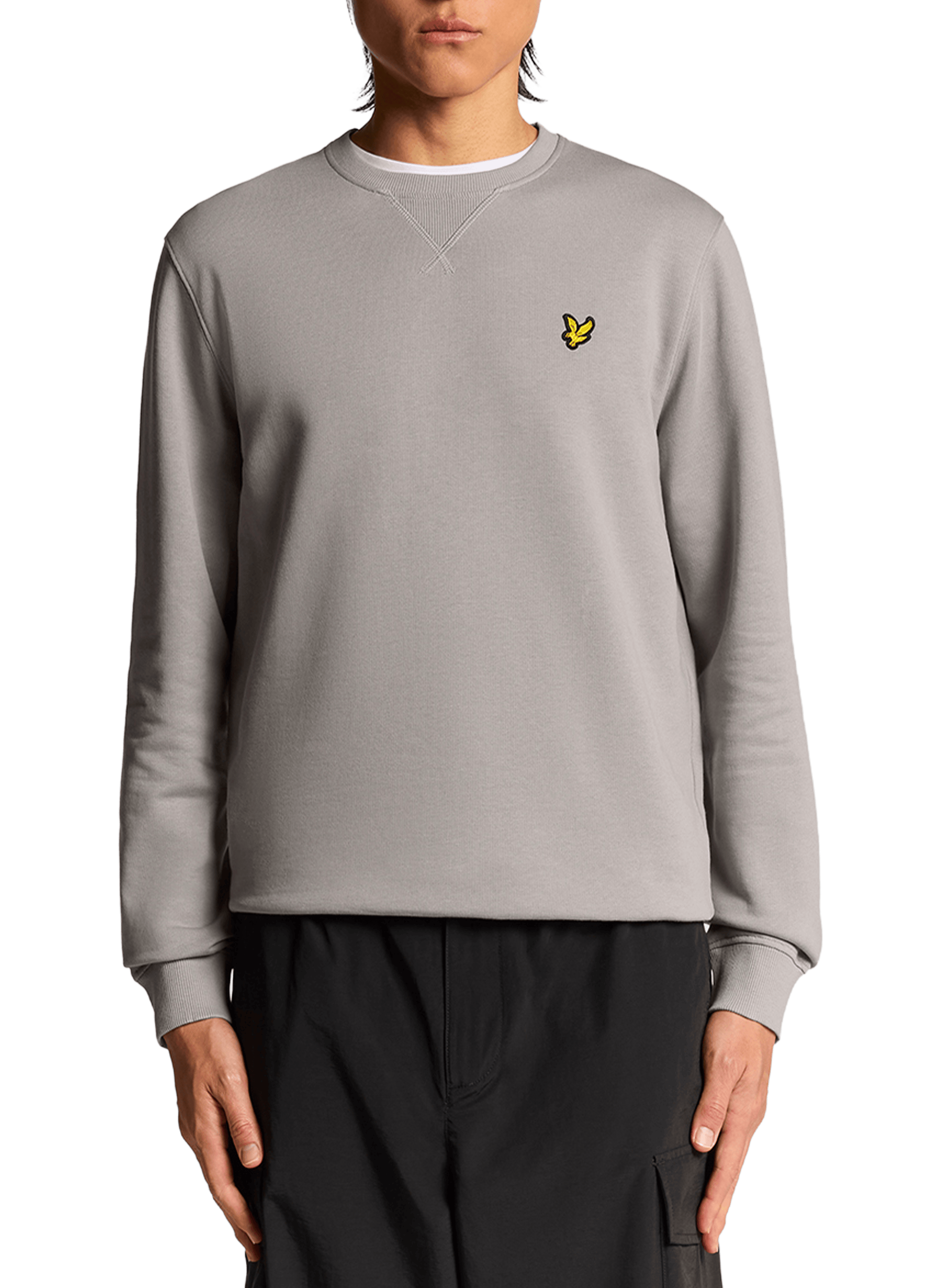 LYLE & SCOTT Sweat à col rond en coton Gris