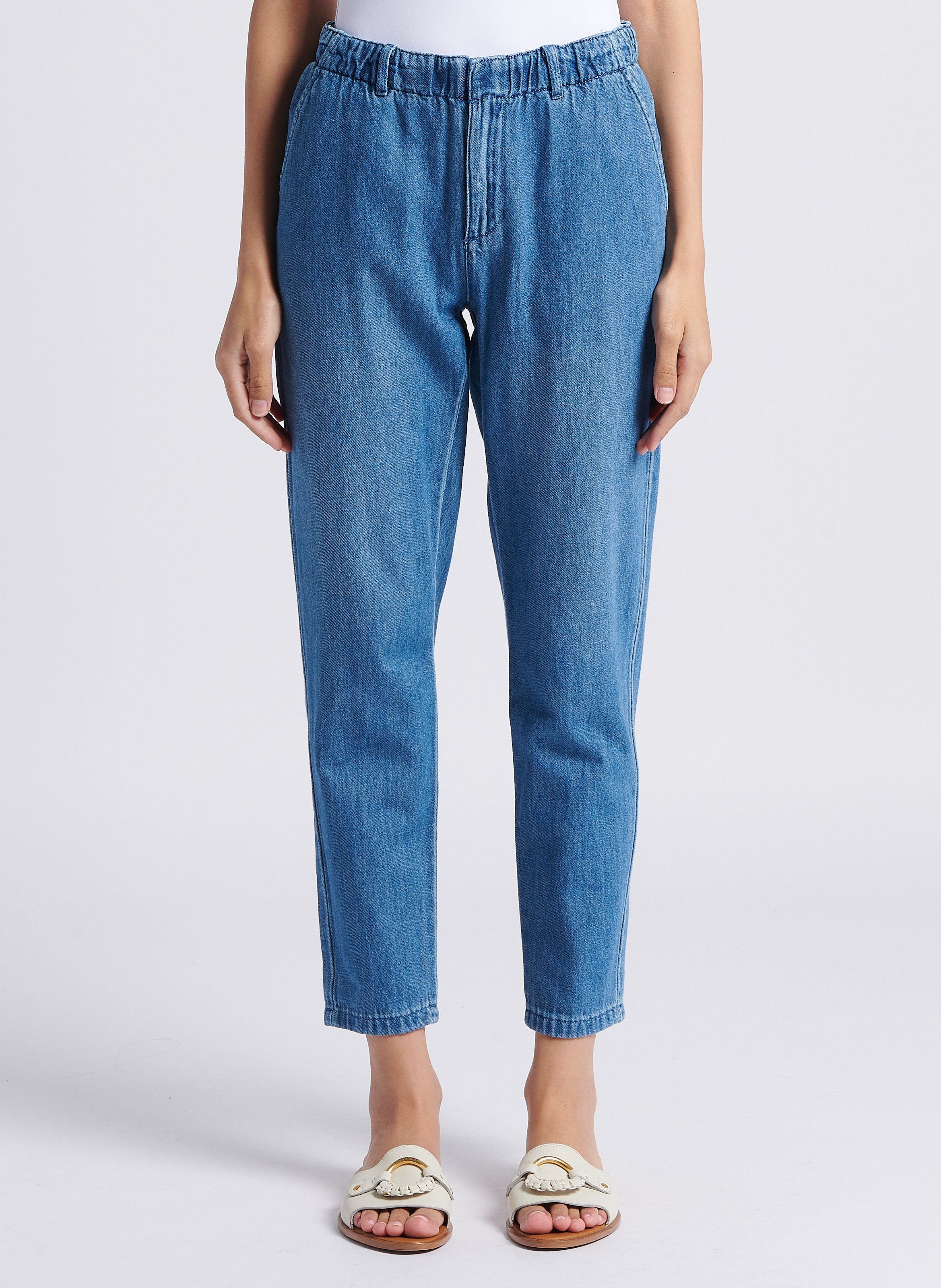 Jean droit en coton sabil MAISON 123 Bleu