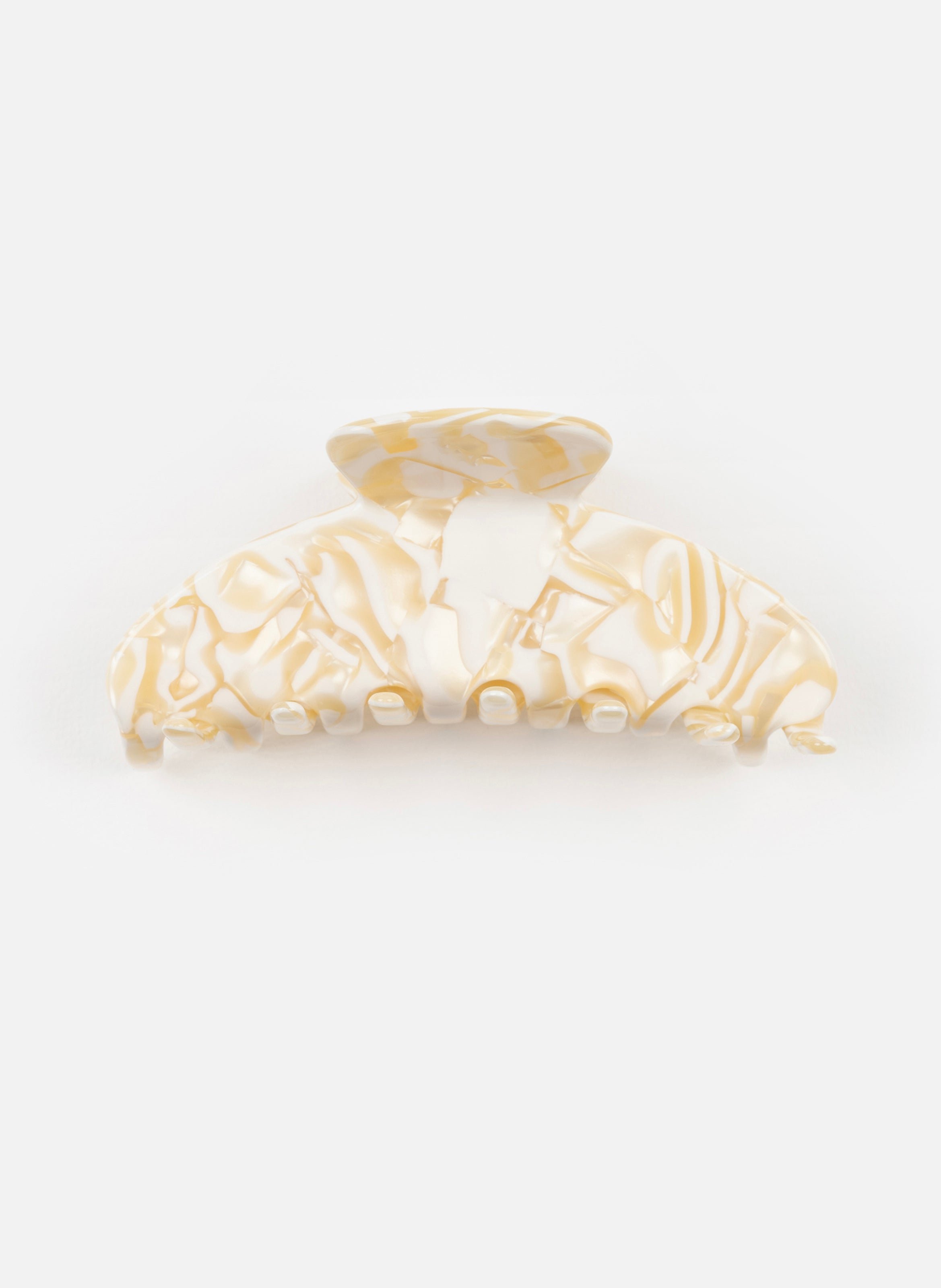 Pince à cheveux en acétate de cellulose KURAGE GINZA Beige