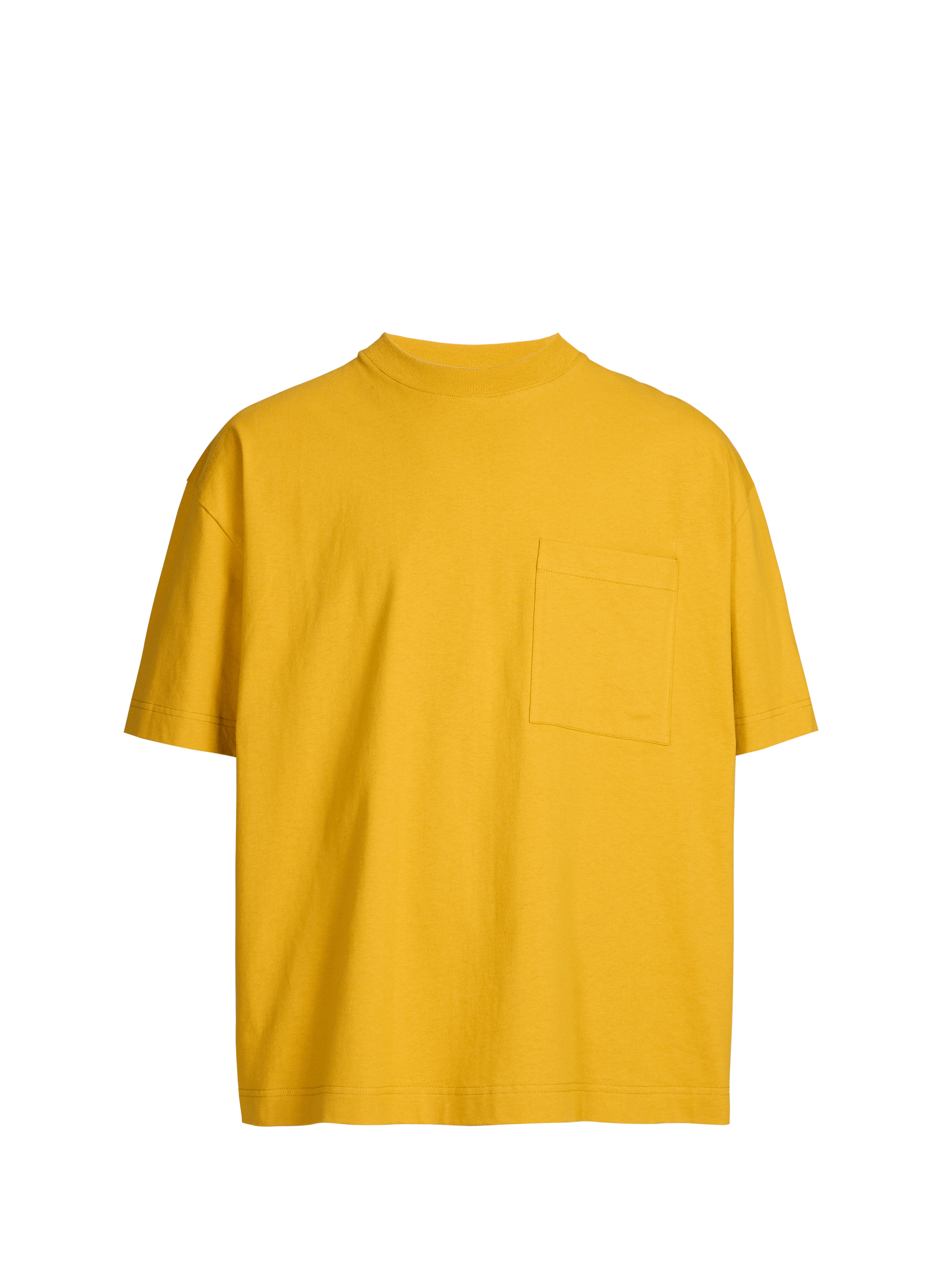 T-shirt Bart col rond en coton SAISON 1865 Jaune