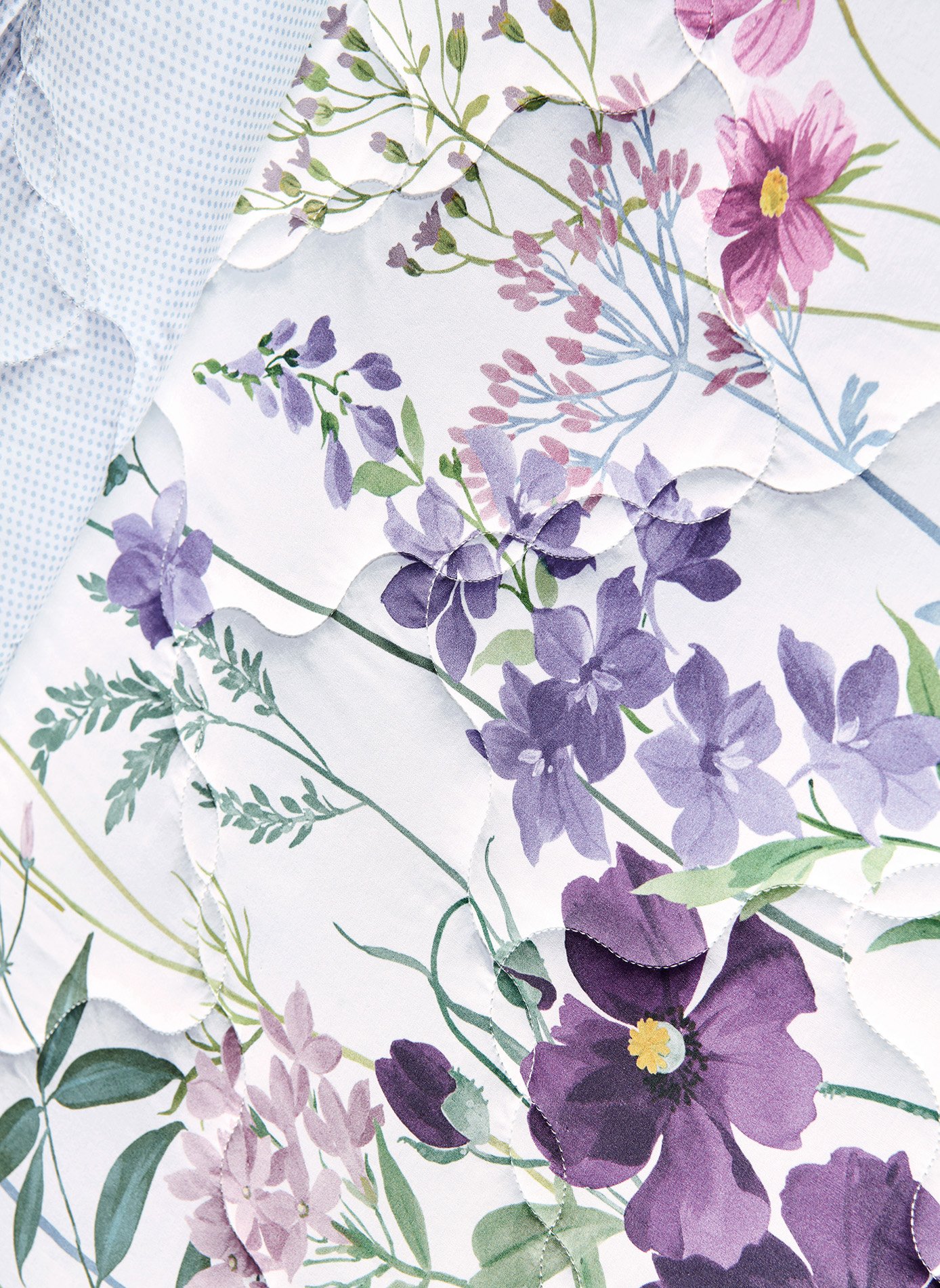 Jete de lit éphémère ANNE DE SOLENE Violet