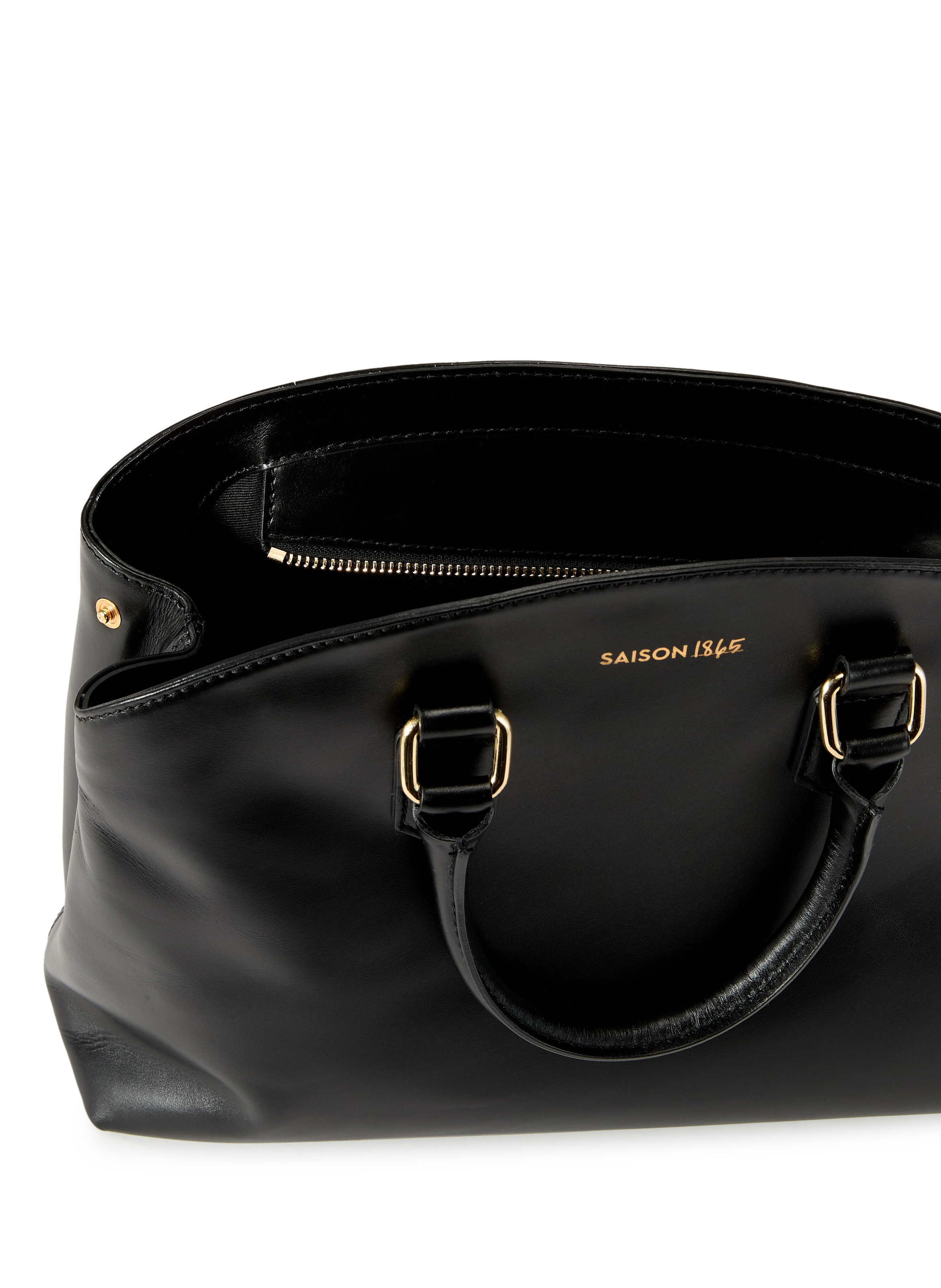 Sac à main Hadrien en cuir SAISON 1865 Noir