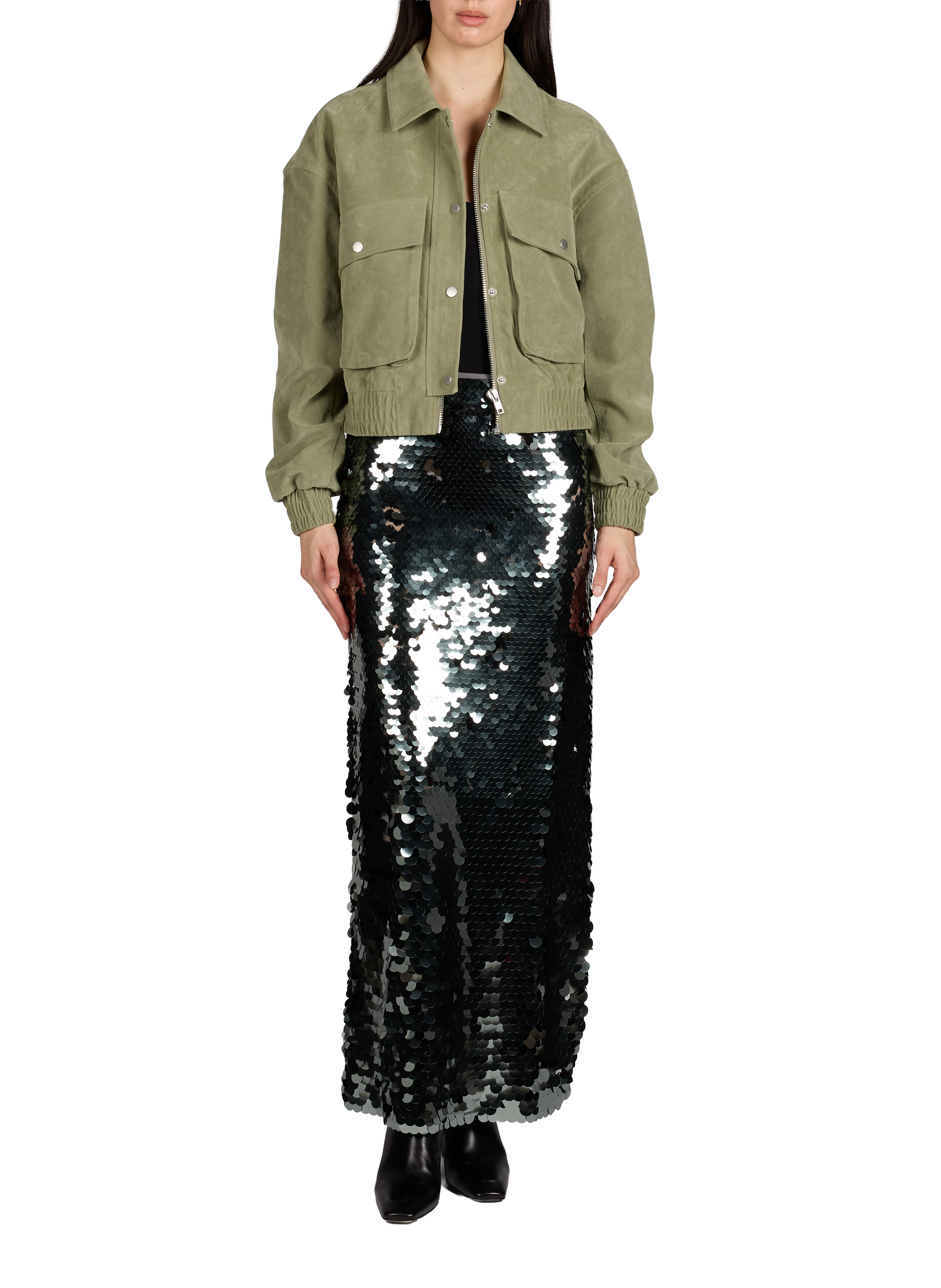 Veste d'exterieur courte TOPSHOP Vert