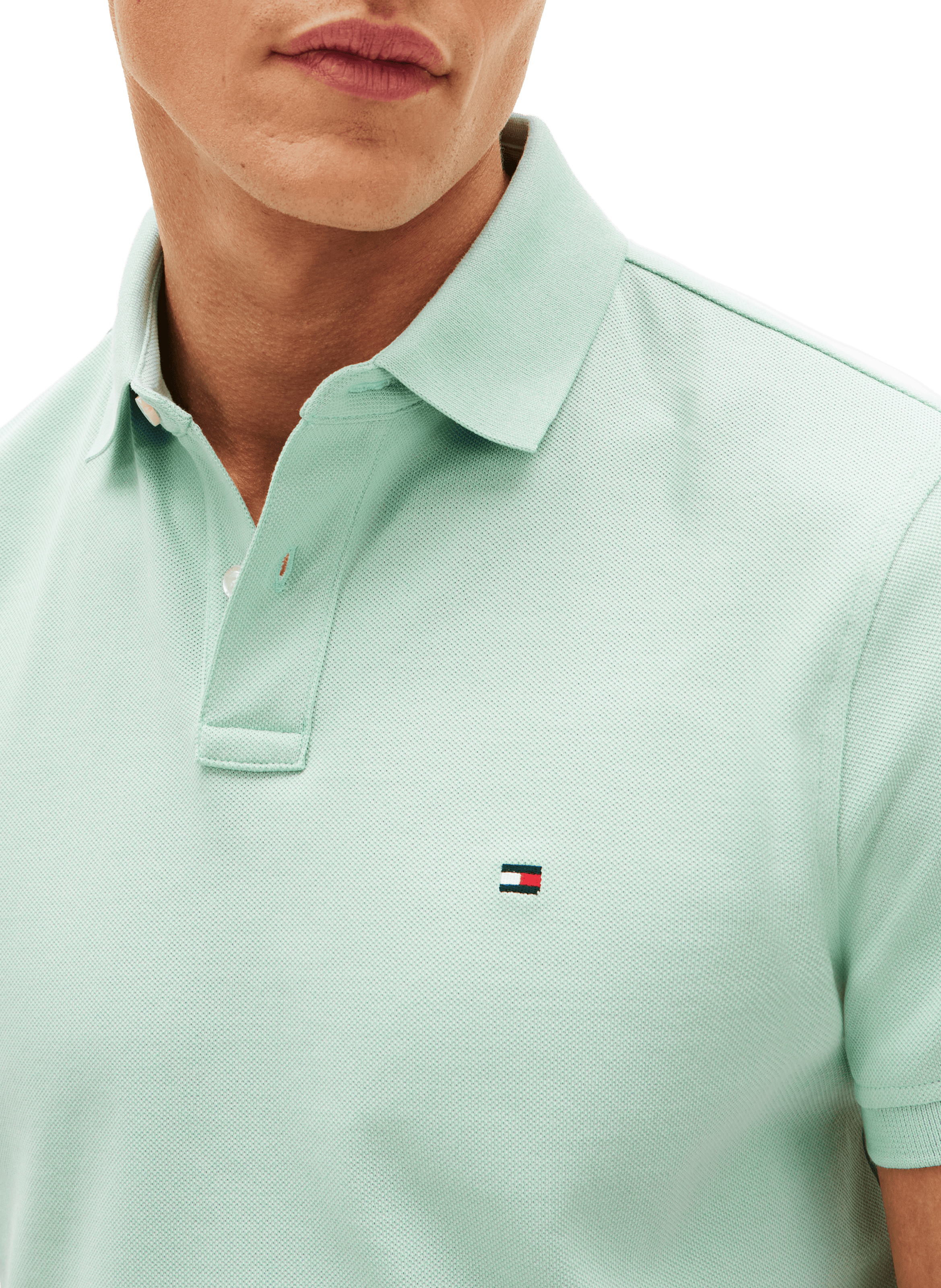 Polo en coton organique TOMMY HILFIGER Vert