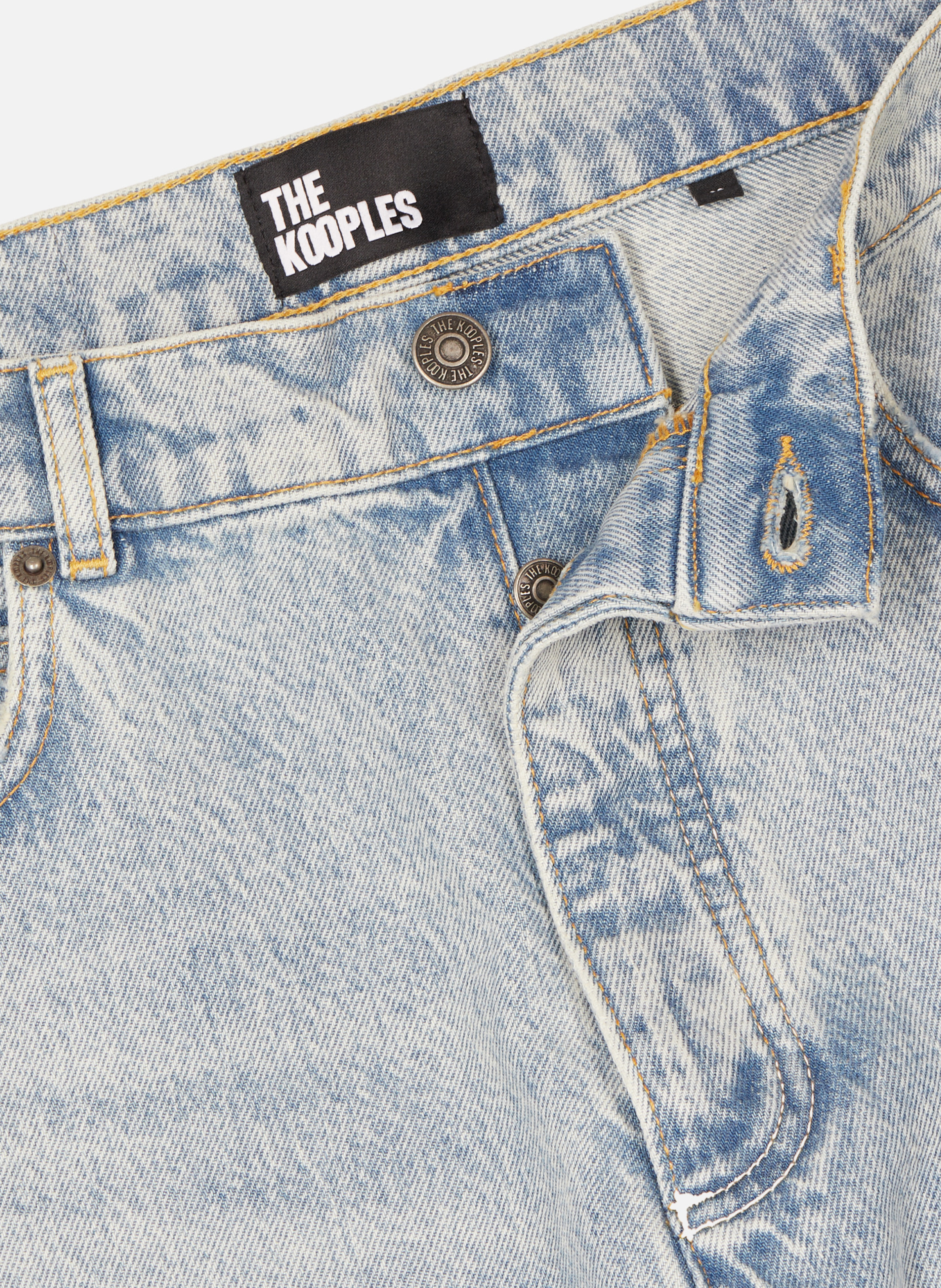 Jean droit délavé THE KOOPLES Bleu
