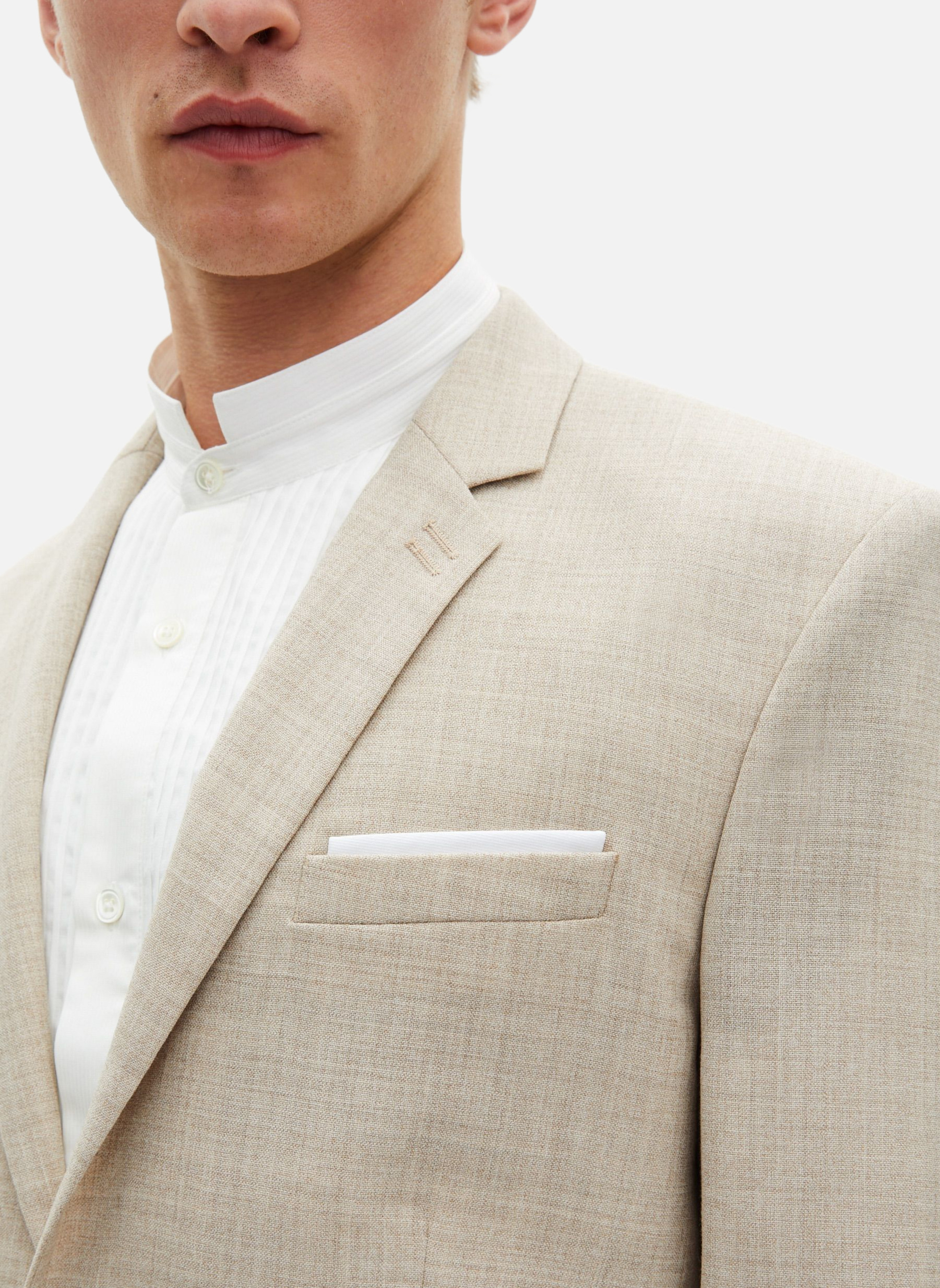 Veste de costume en laine coupe ajustée THE KOOPLES Beige