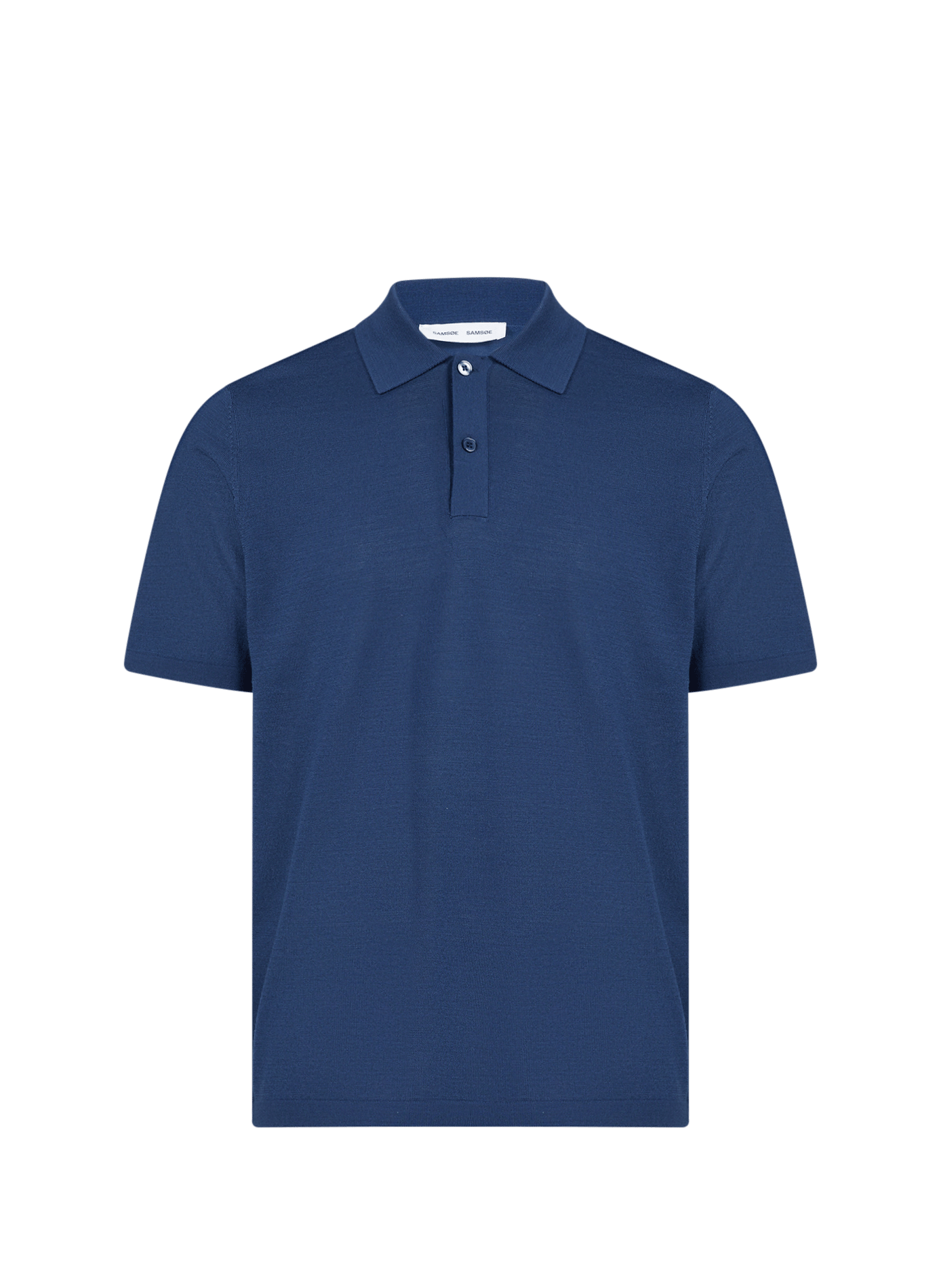 Wool-blend polo shirt SAMSOE SAMSOE Blue