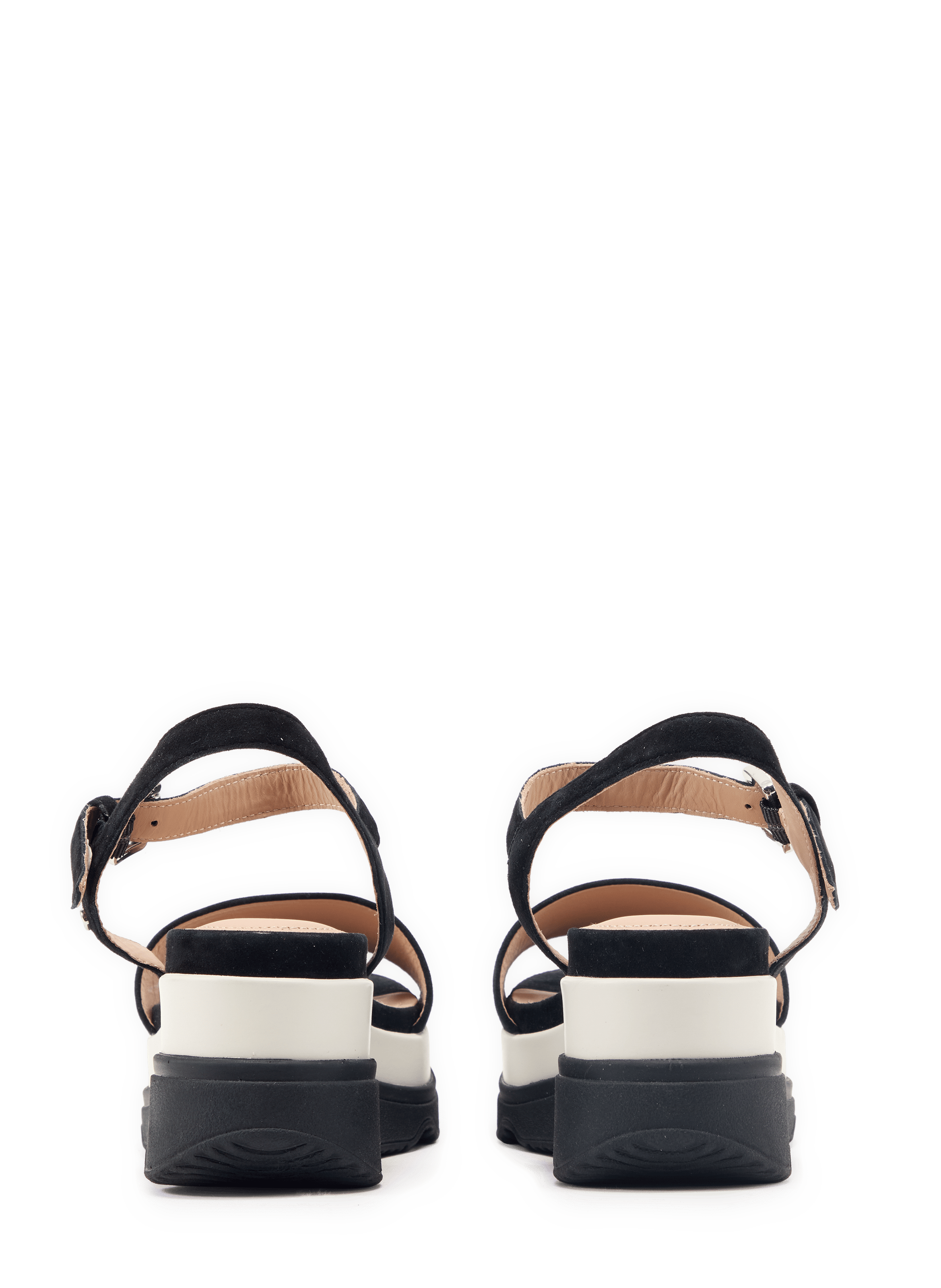 Gardenia leather platform sandals GEOX Black