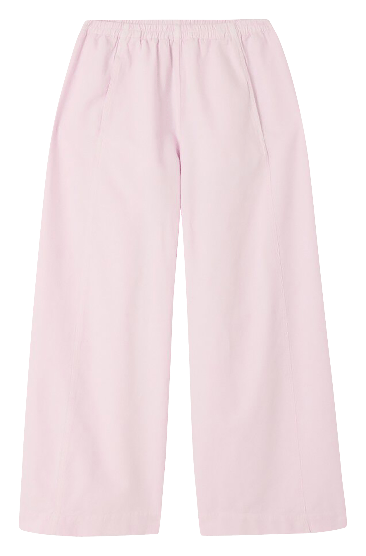 Pantalon taille haute élastiqué uni namaz AMERICAN VINTAGE Rose