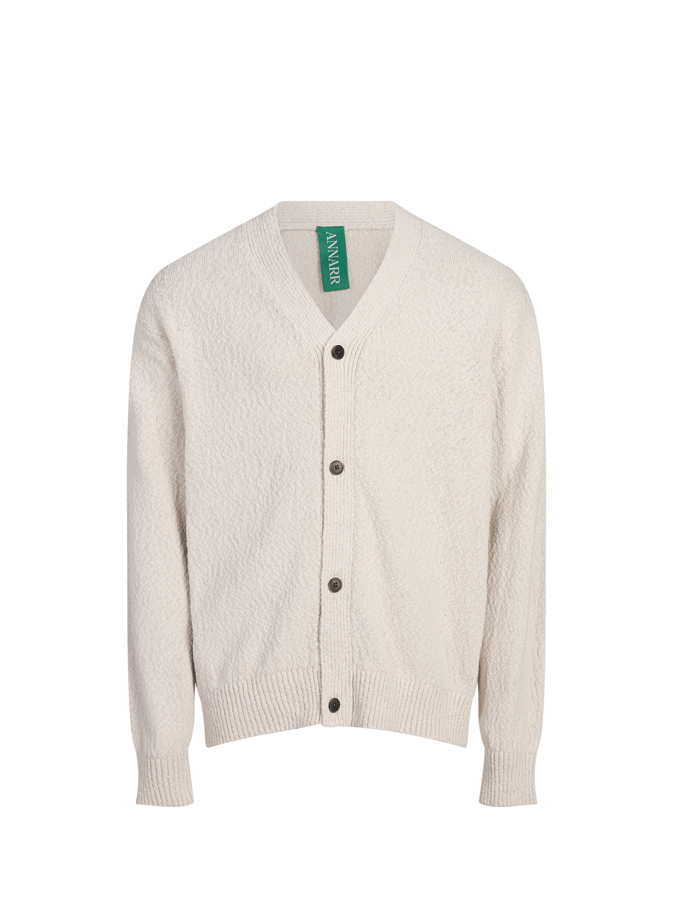 Gilet col V en coton ANNARR Beige
