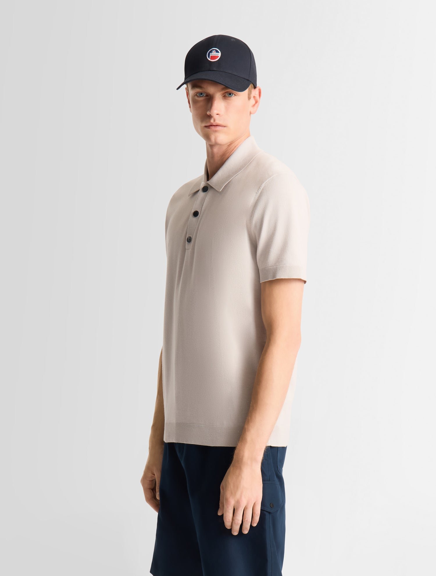 Polo manches courtes henryo col polo coupe regular FUSALP Blanc
