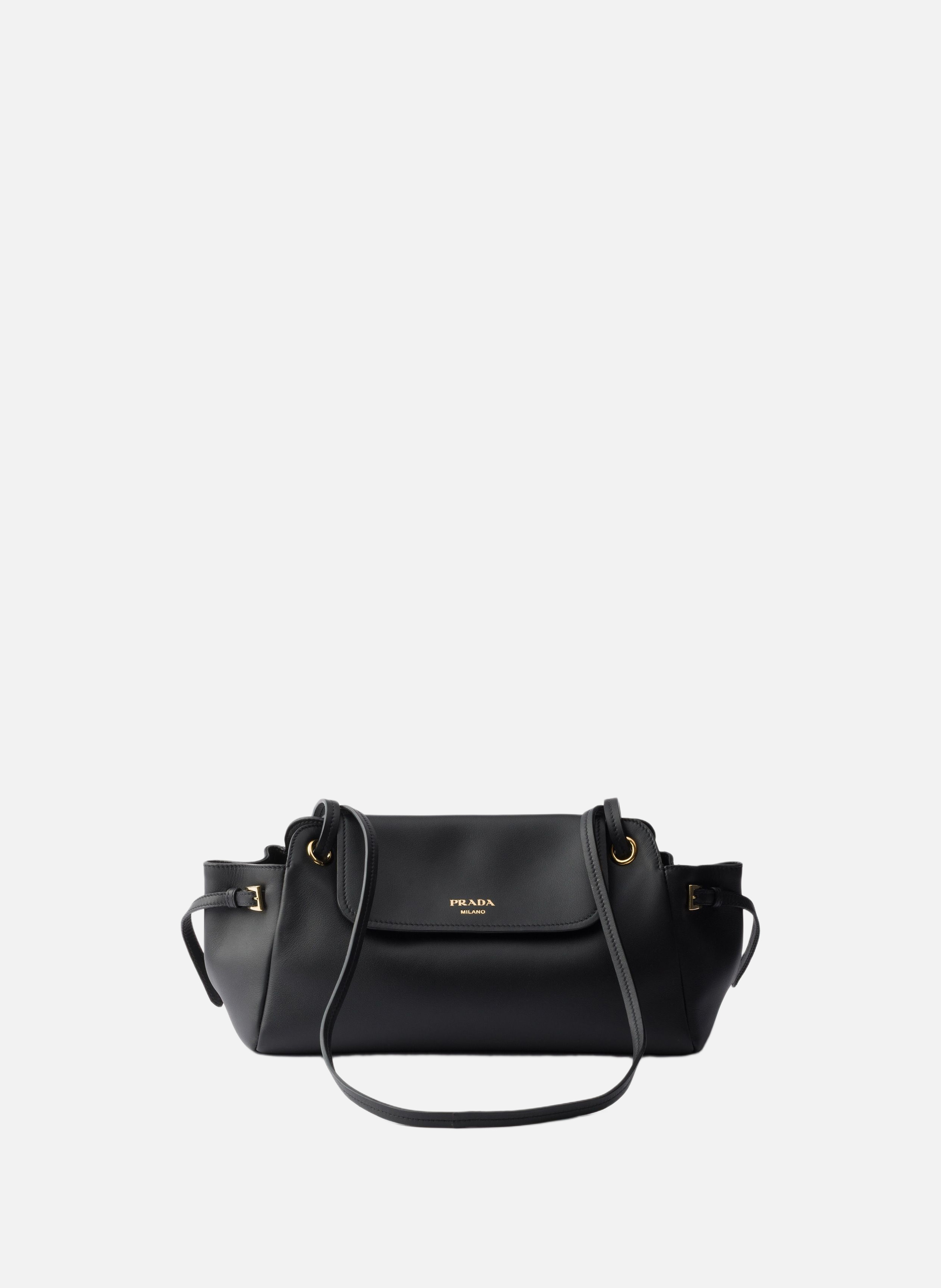 Sac porté épaule prada carry en cuir medium PRADA Noir