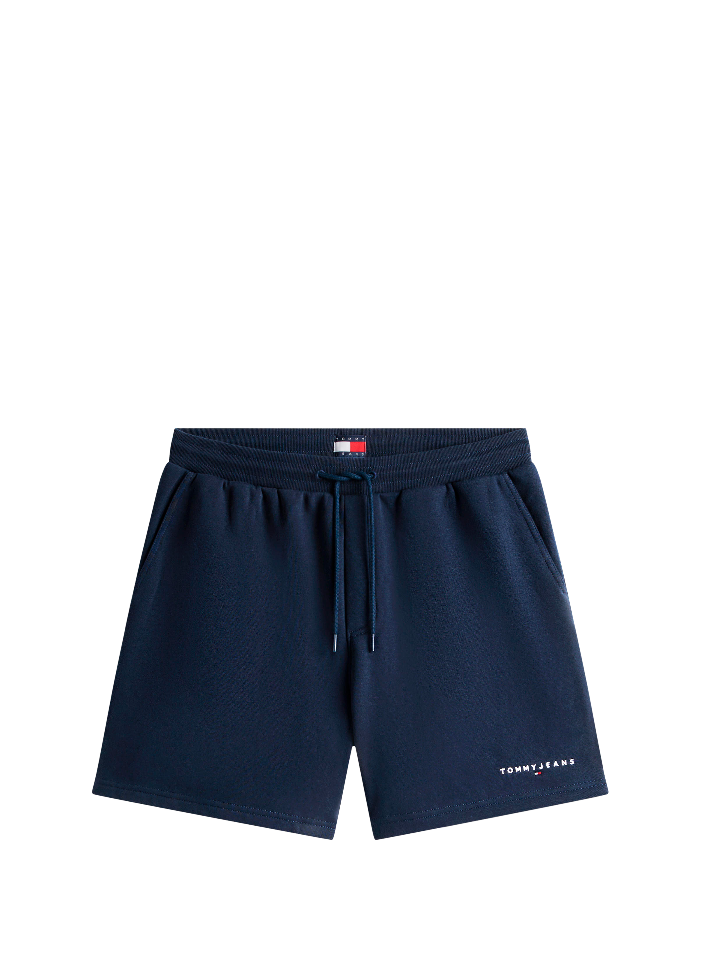 Short à logo en coton mélangé TOMMY HILFIGER Bleu