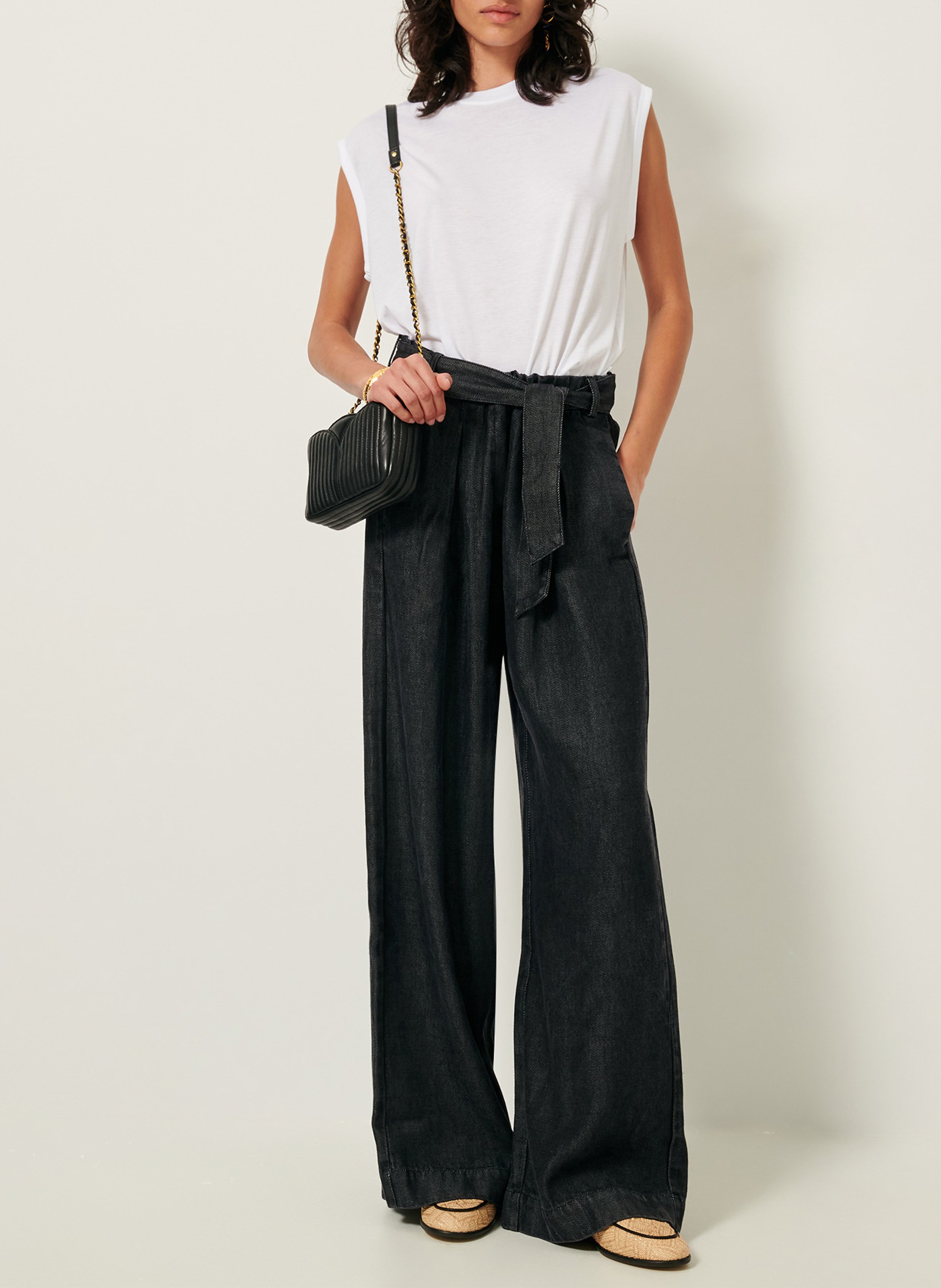 Tee-shirt ample col rond deedoo SESSUN Blanc