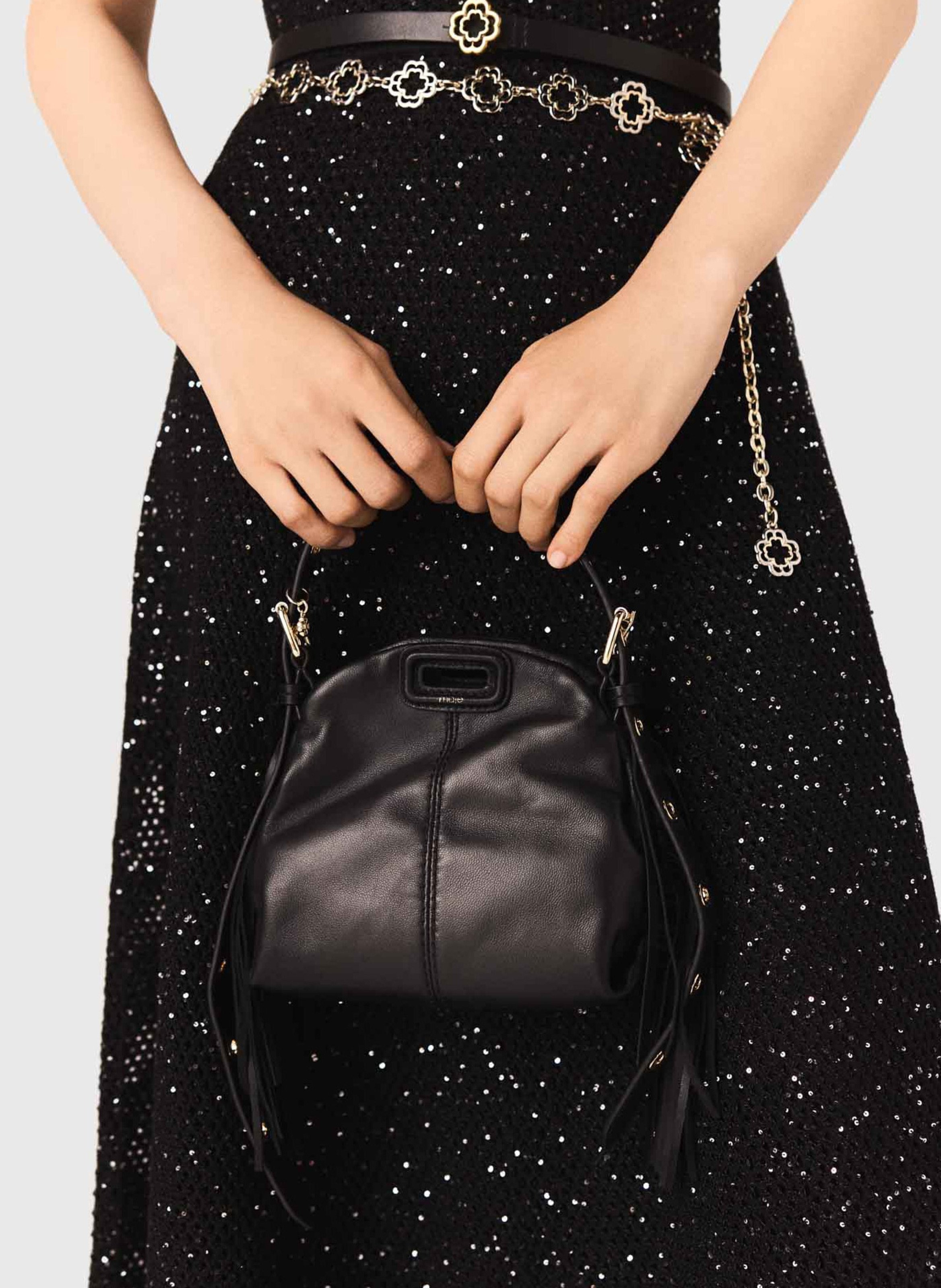 Sac à main en cuir MAJE Noir