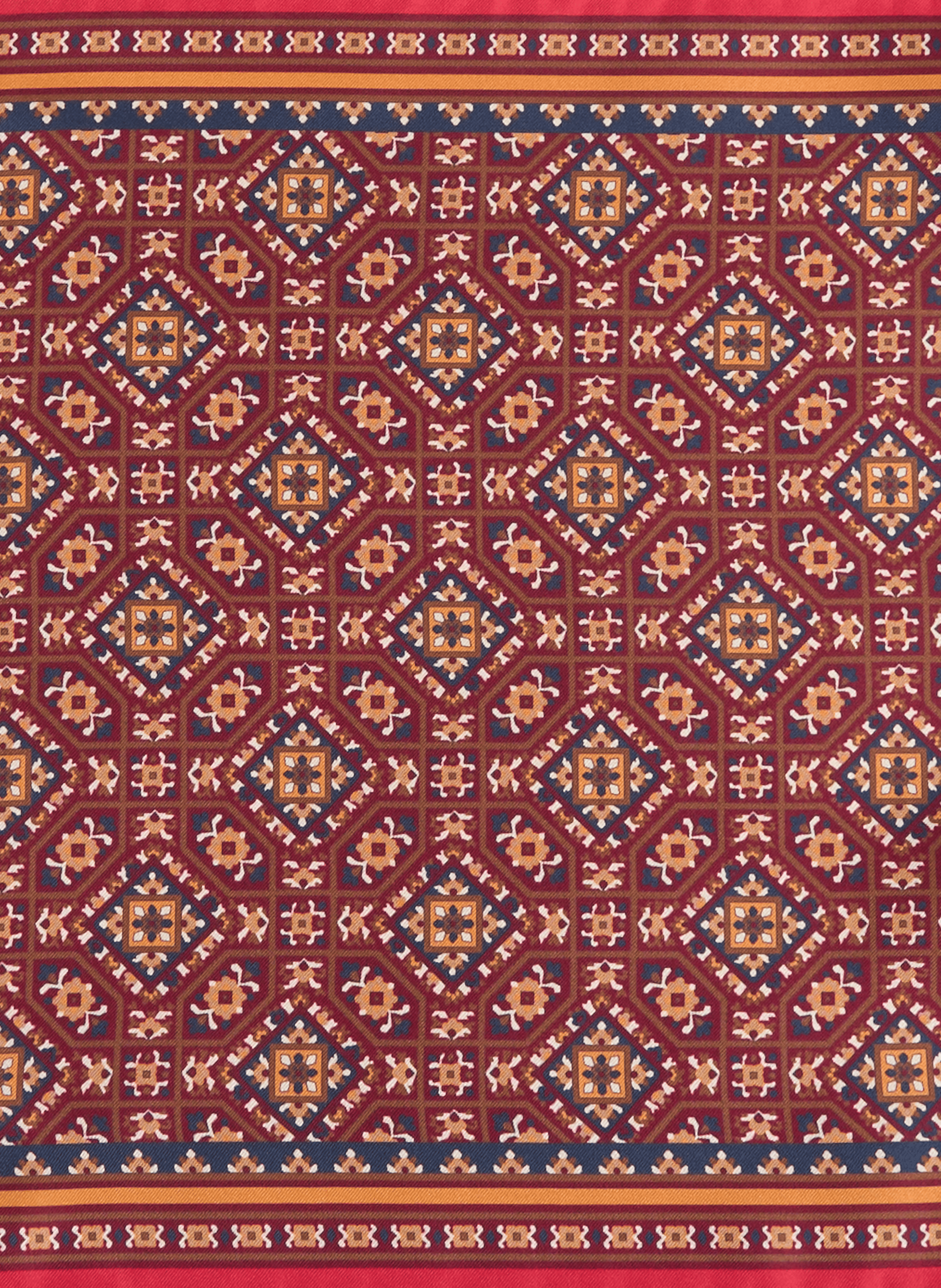 Patterned silk square scarf AU PRINTEMPS PARIS Multicolour