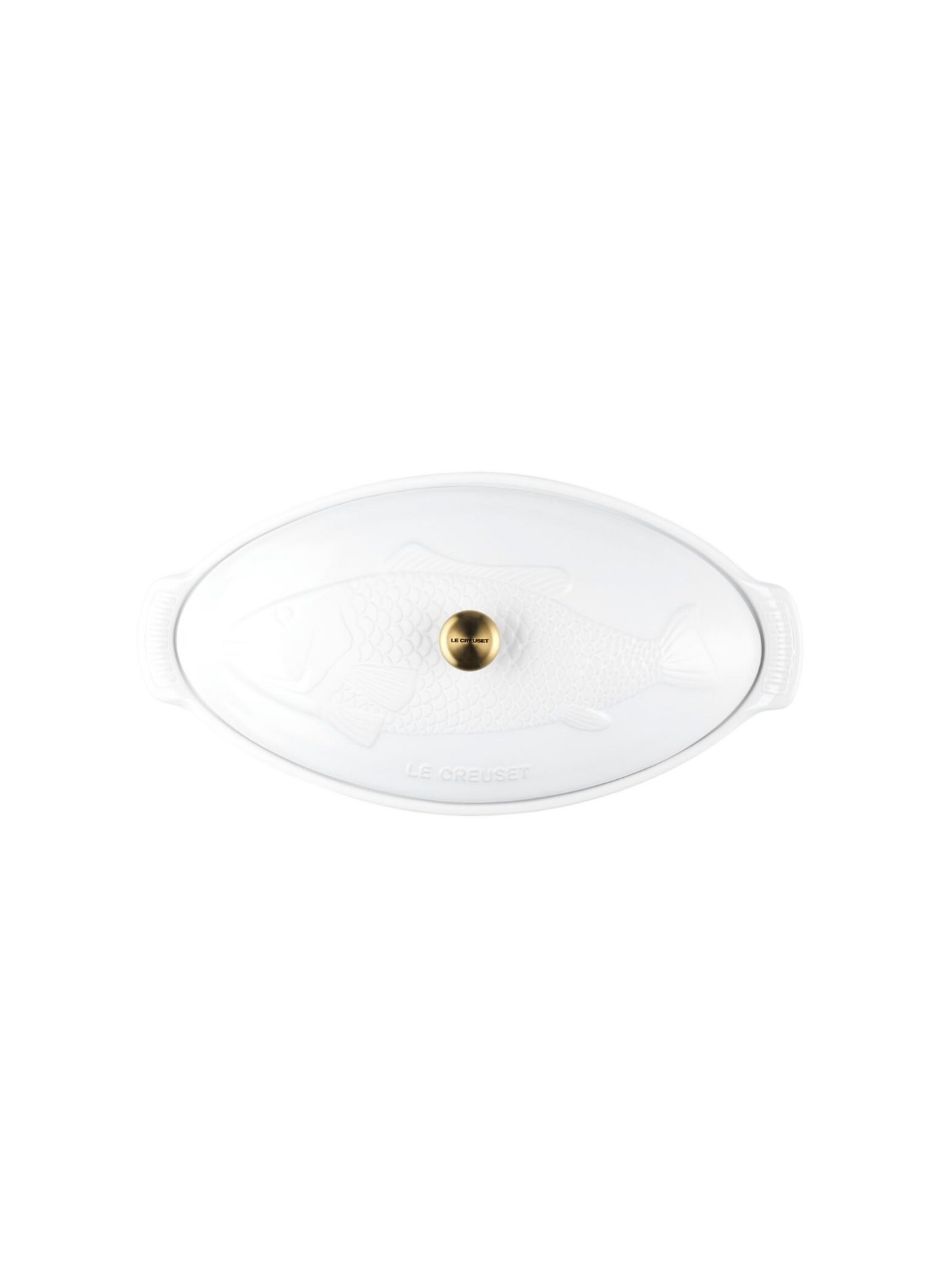 Fischplatte Erbe aus Keramik LE CREUSET Weiss