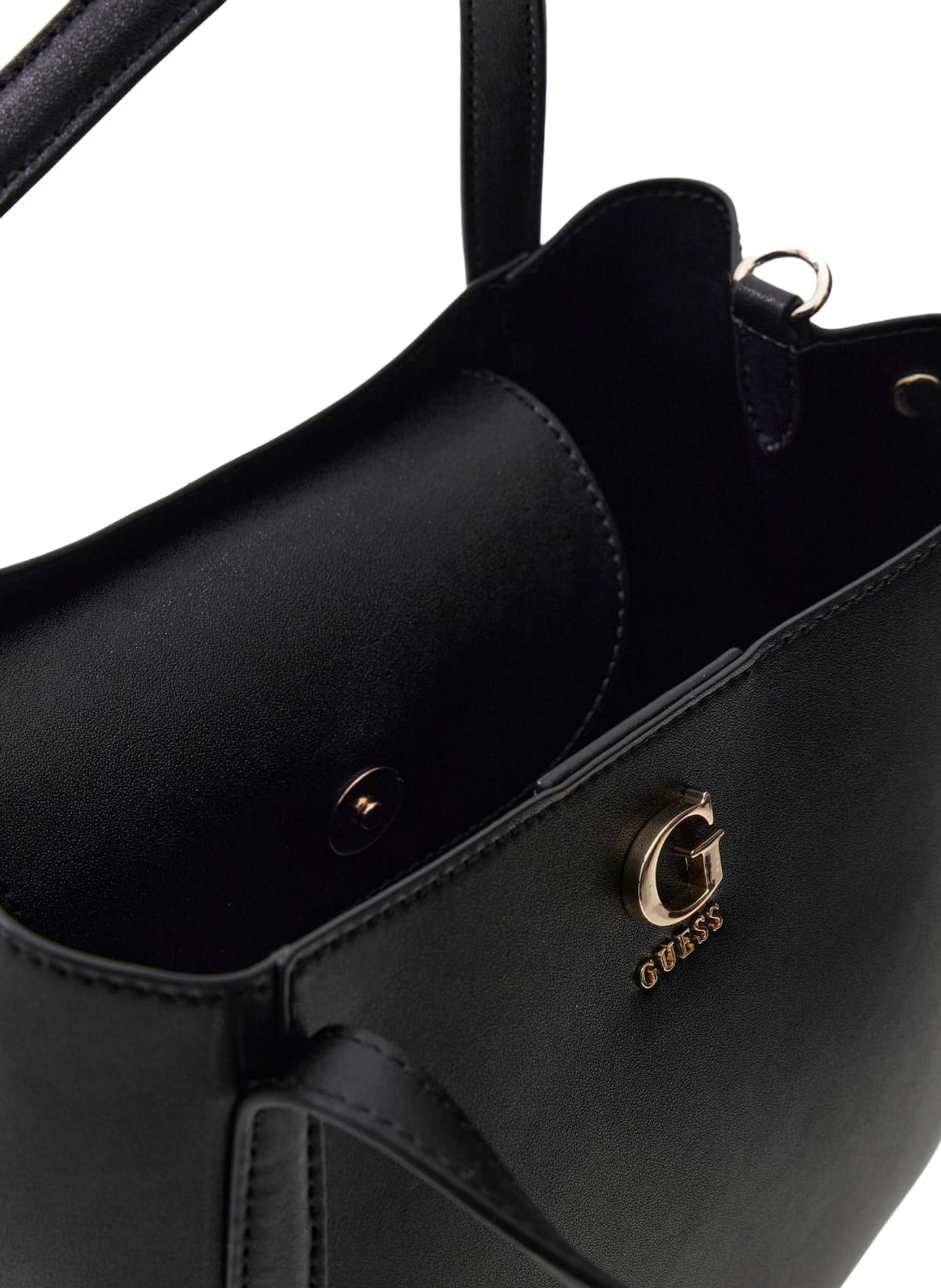 Sac à main uni Coleen GUESS Noir