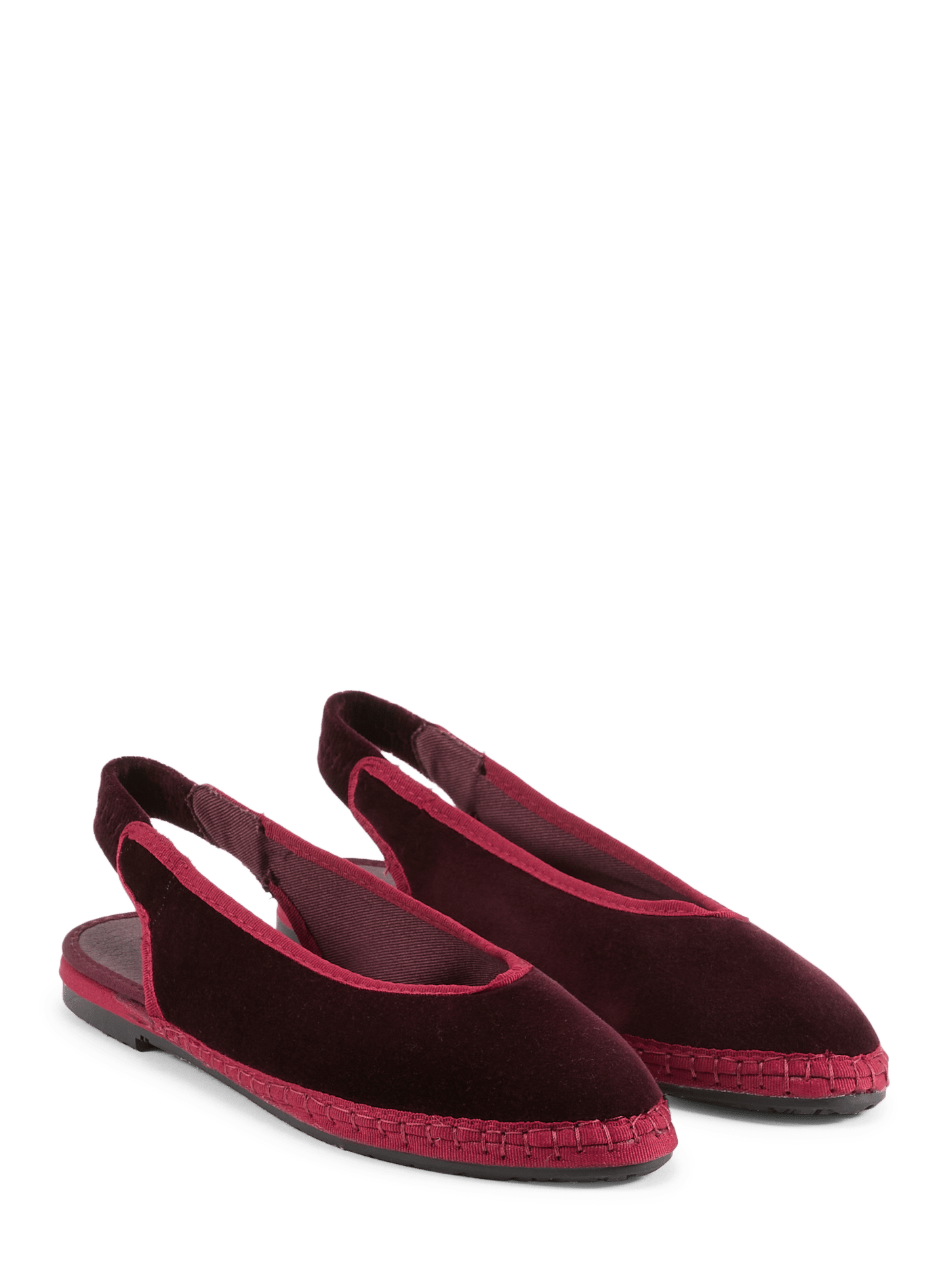 Sling-back linen FLABELUS Red