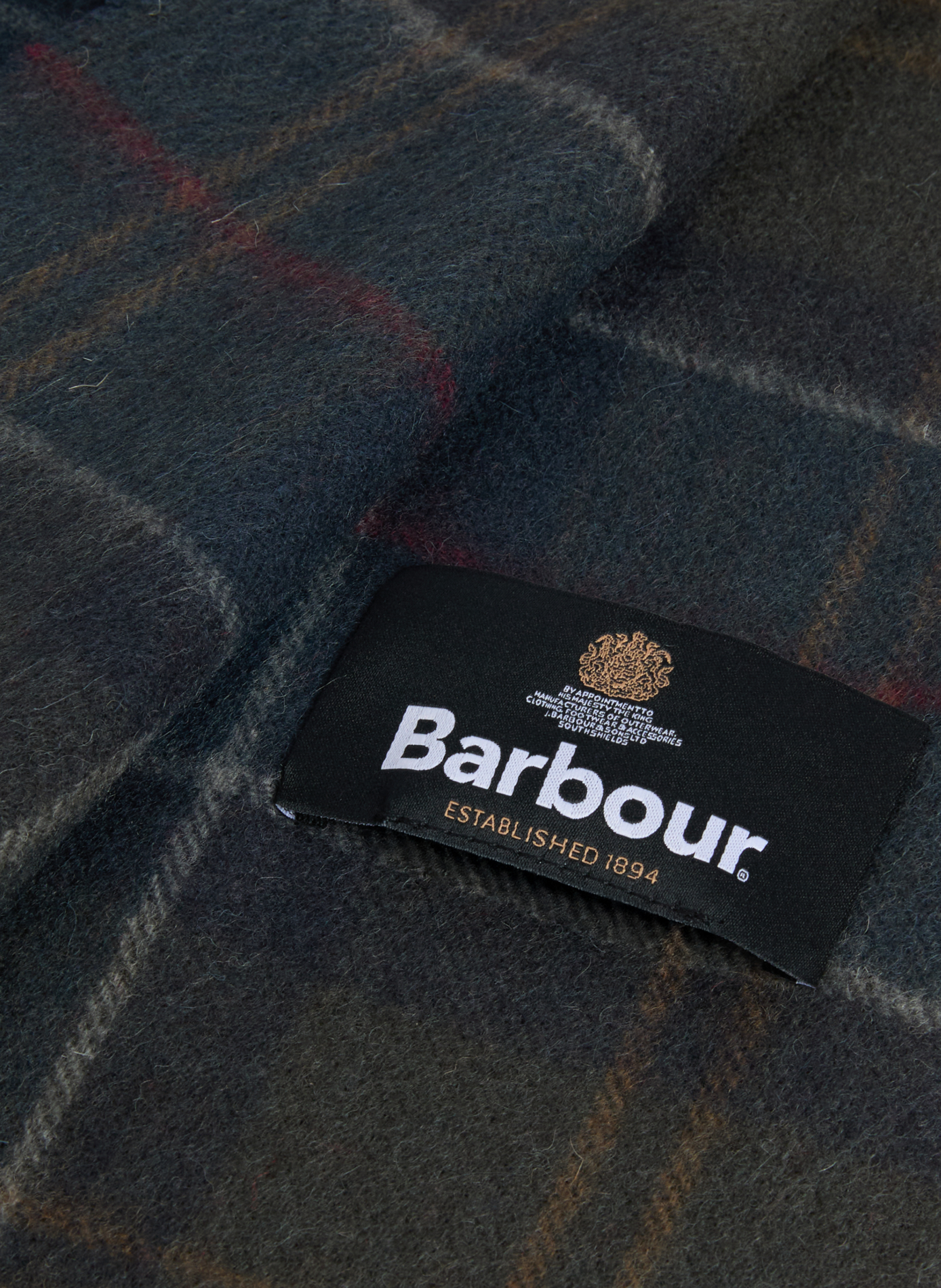 Echarpe à carreaux en laine BARBOUR Multicolore