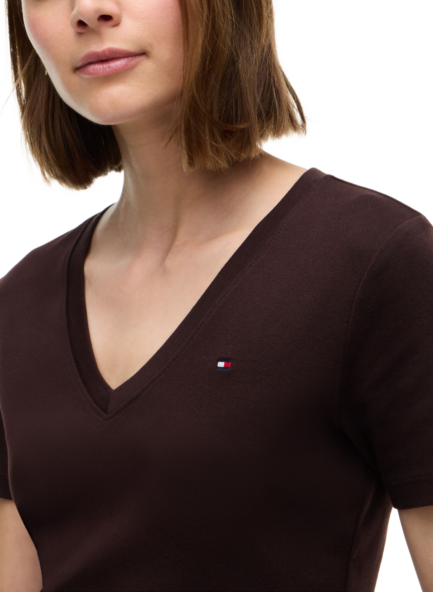 Classic Cotton T-Shirt TOMMY HILFIGER Brown