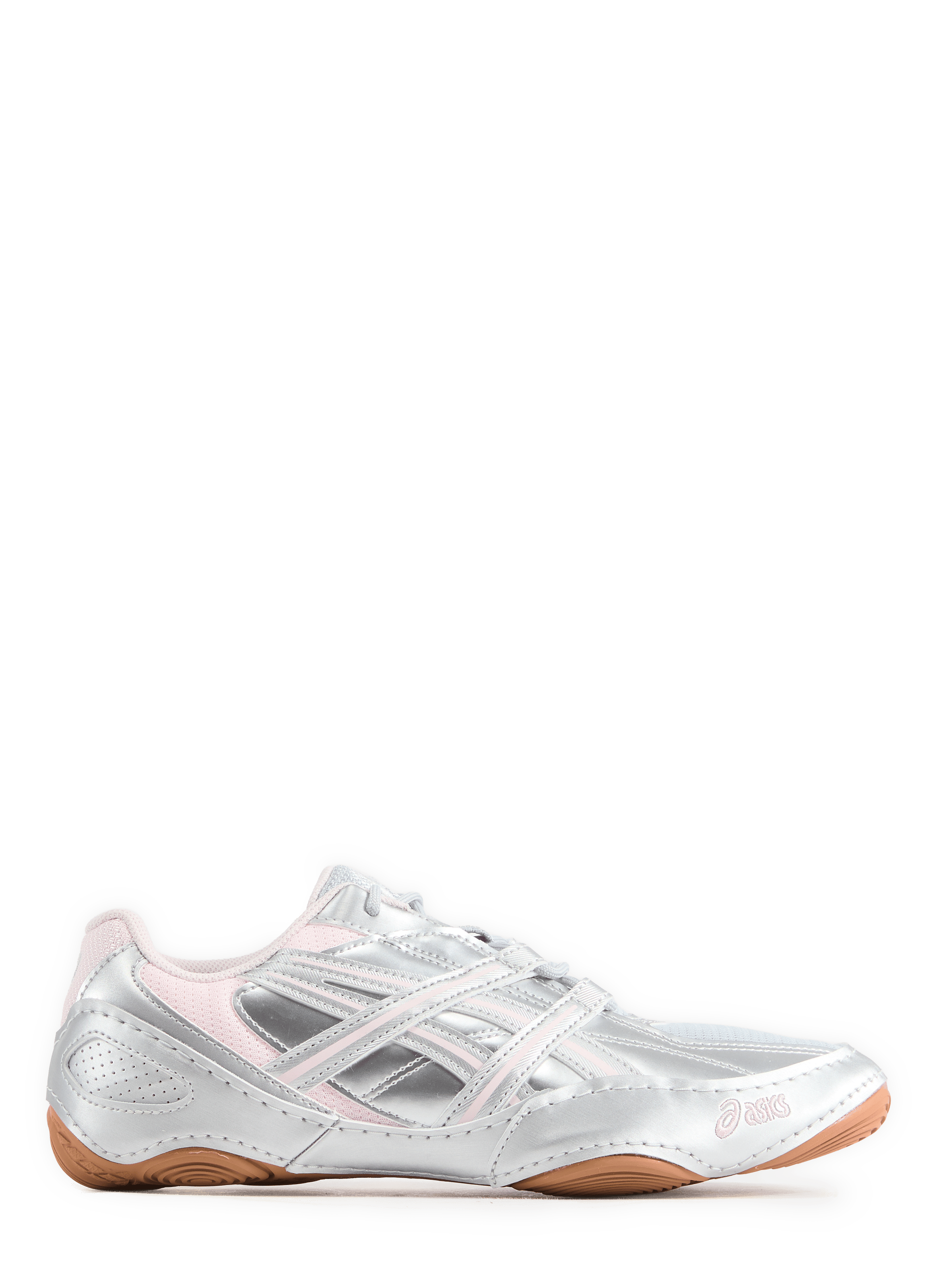 Metallic low-top sneakers ASICS Silver