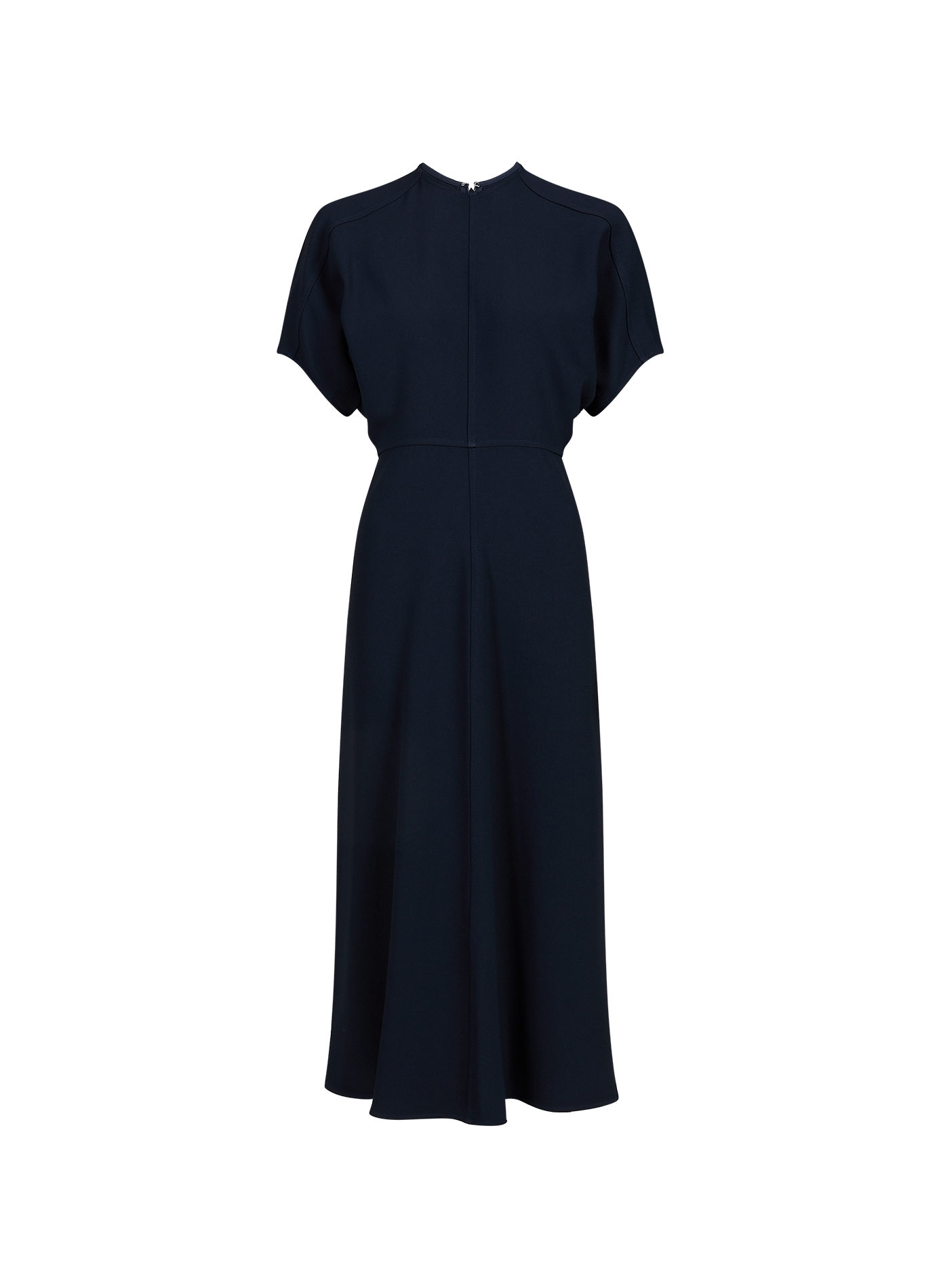 Langes Kleid mit kurzen Ärmeln VICTORIA BECKHAM Blau