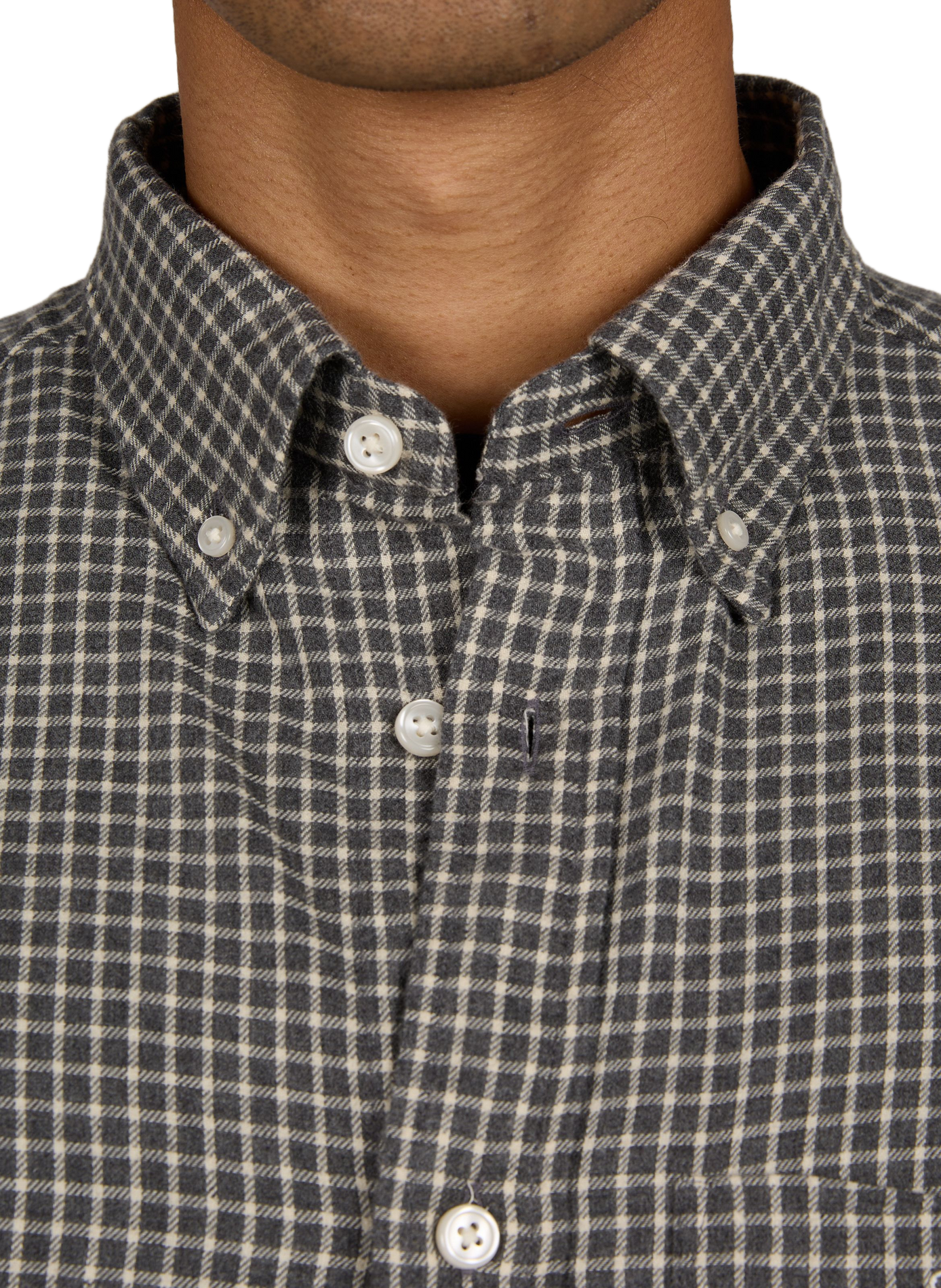 Cotton Check Shirt GANT Grey