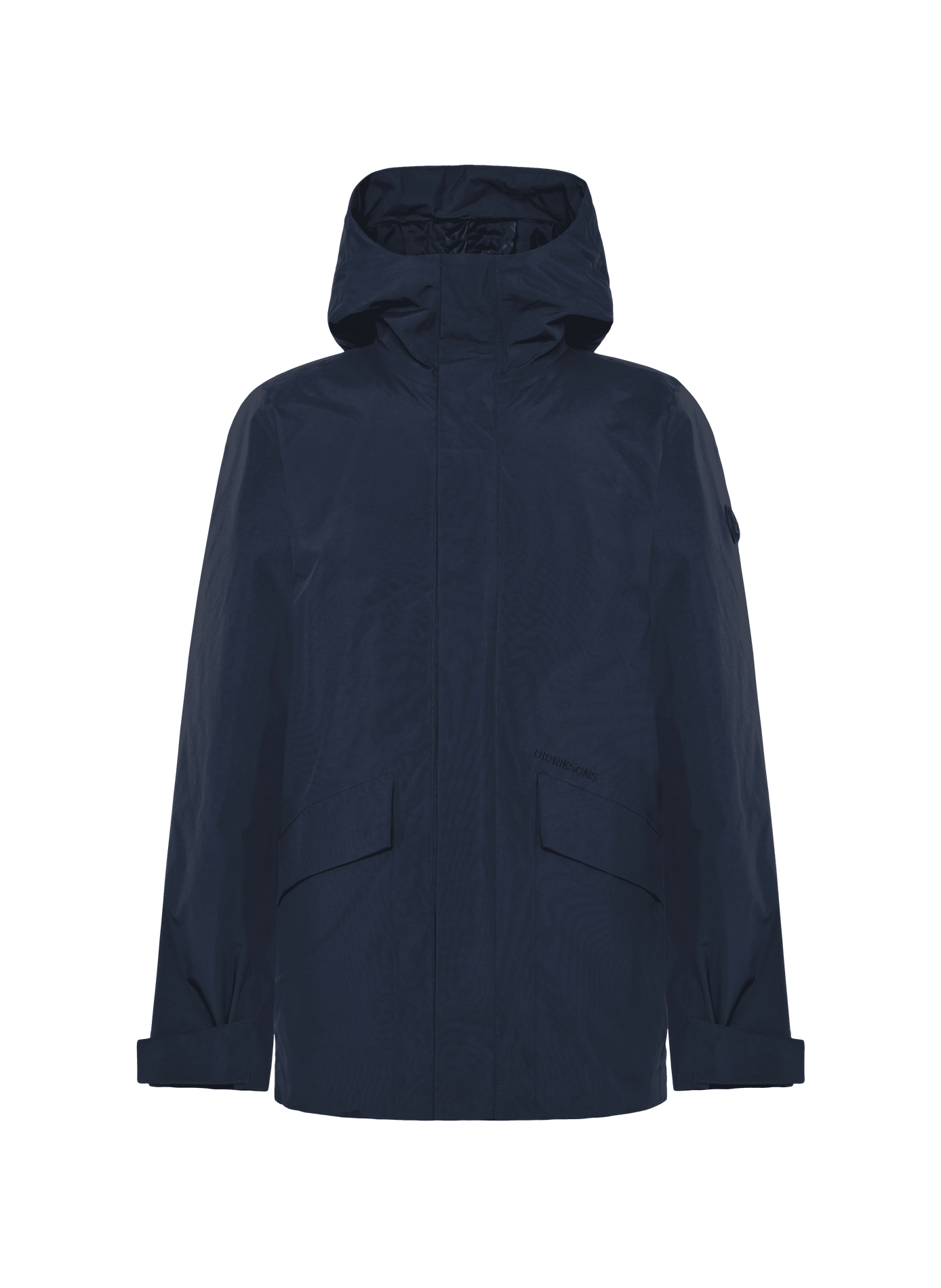 Plain hooded straight parka DIDRIKSONS Blue