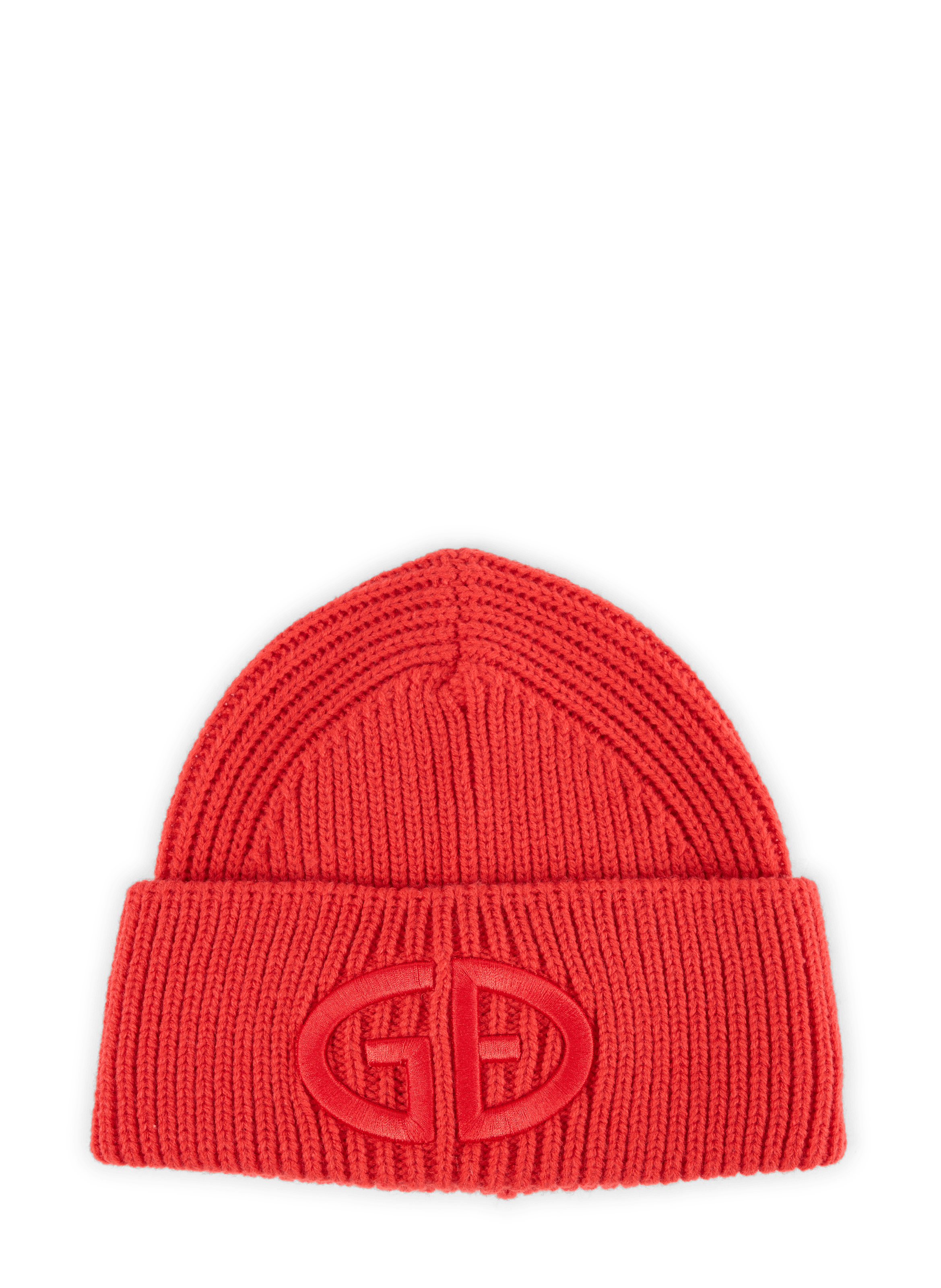 Bonnet à revers en maille côtelée GOLDBERGH Rot