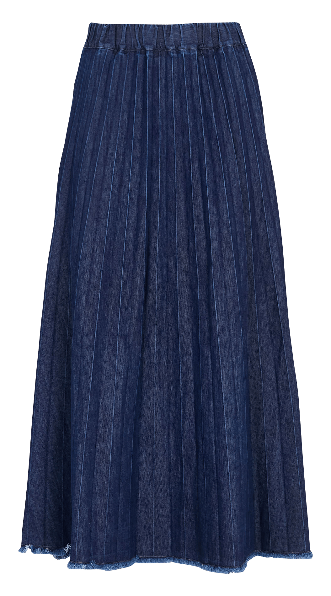 Uitlopende midi-rok van gemengd katoen LA FEE MARABOUTEE Blauw