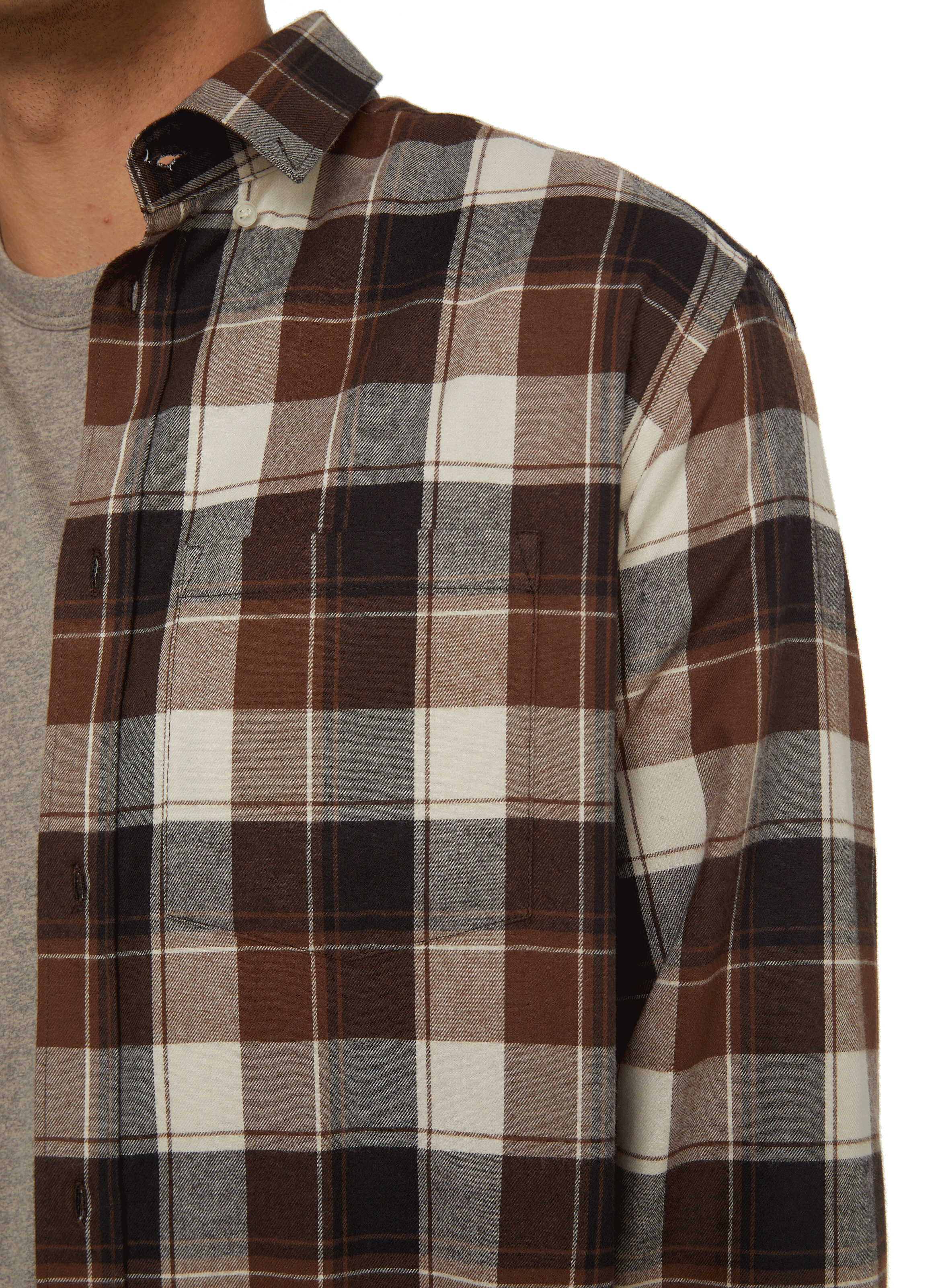 Chemise à carreaux en coton AU PRINTEMPS PARIS Multicolore