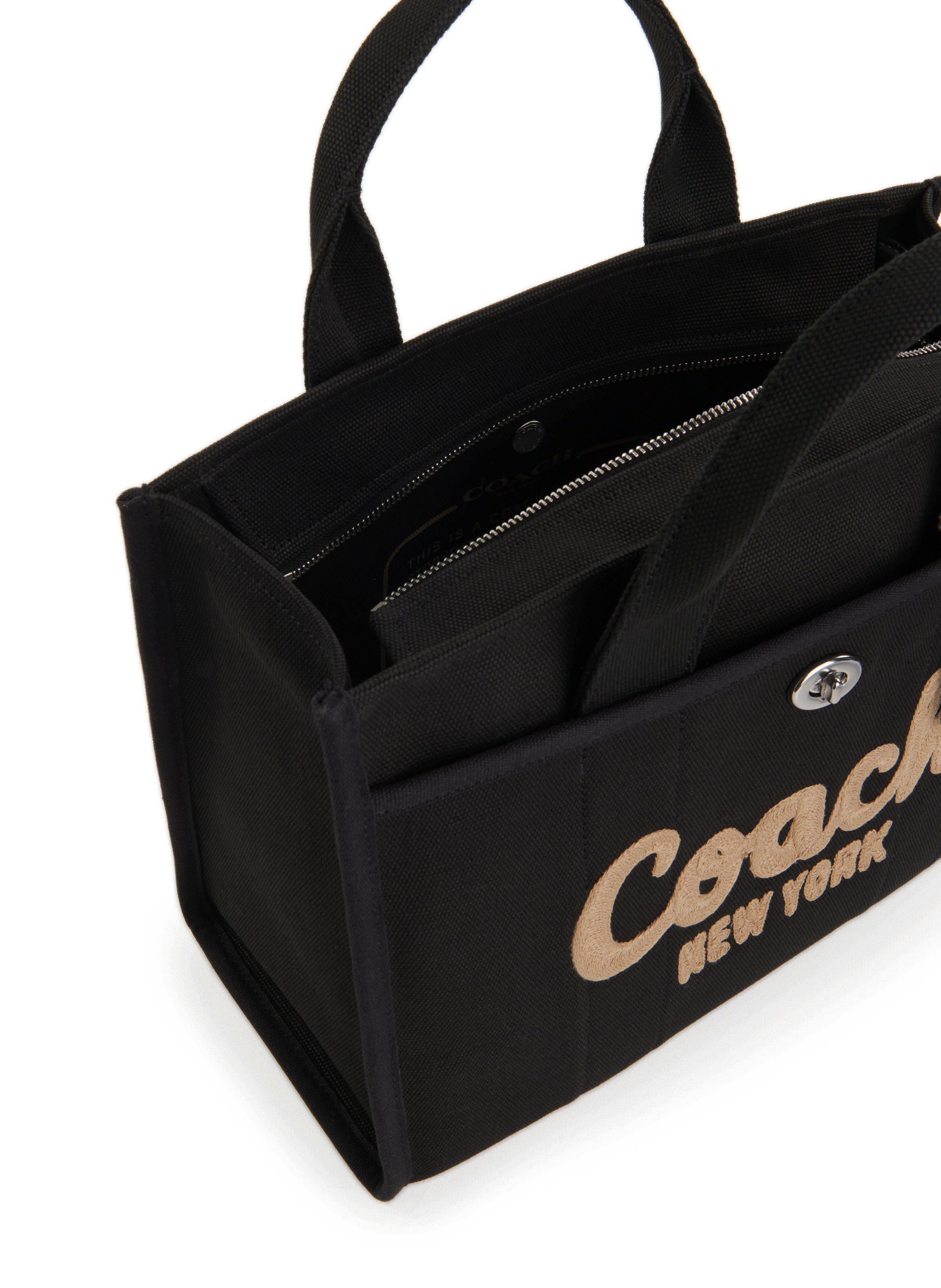 Cotton bag COACH Black