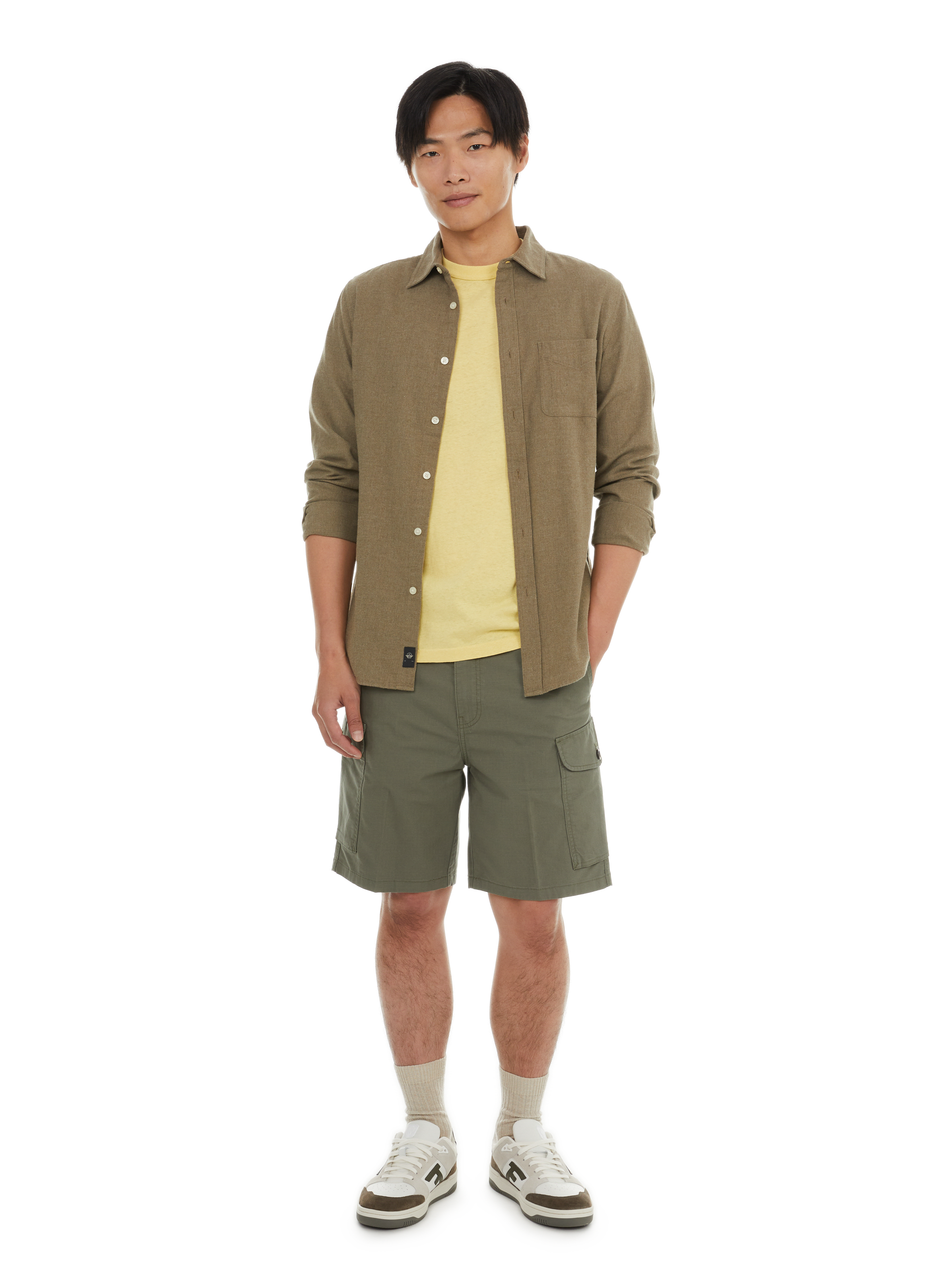 Chemise en coton DOCKERS Kaki