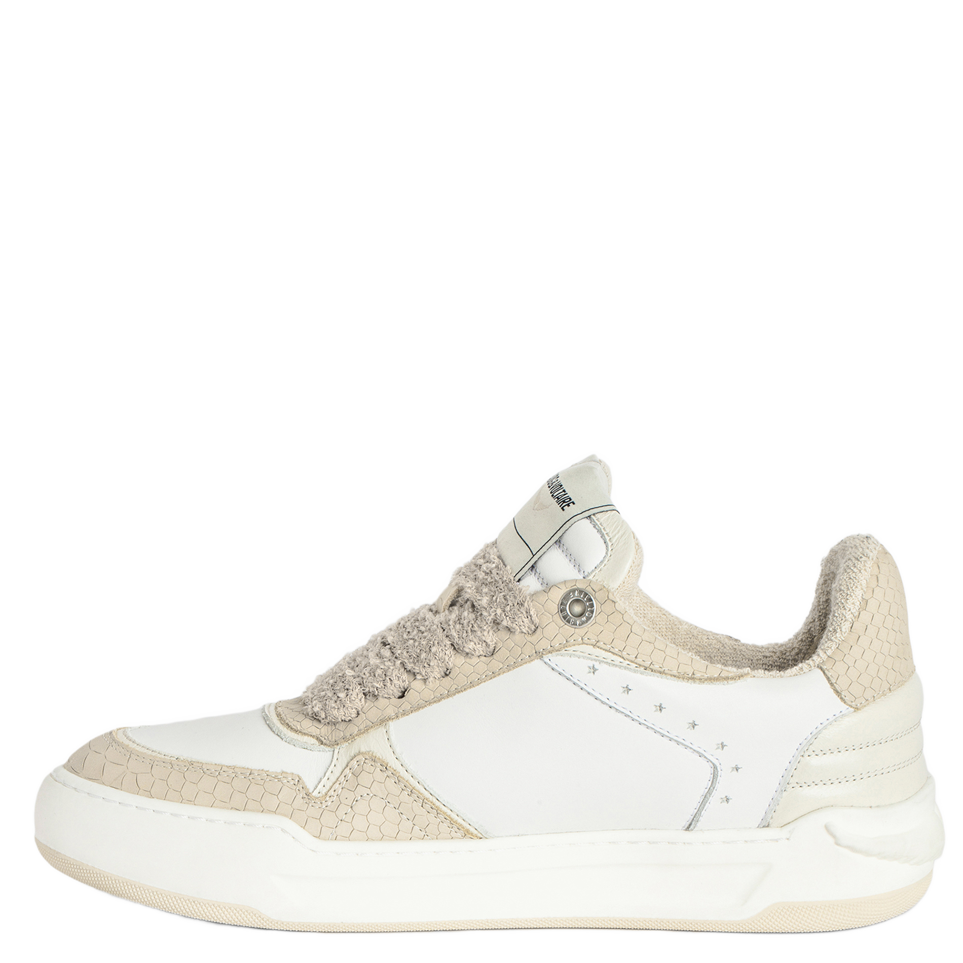 Baskets basses en cuir wings ZADIG&VOLTAIRE Blanc