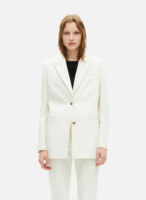 Veste de tailleur en coton Blanc by THE KOOPLES THE KOOPLES Veste de tailleur en coton Blanc