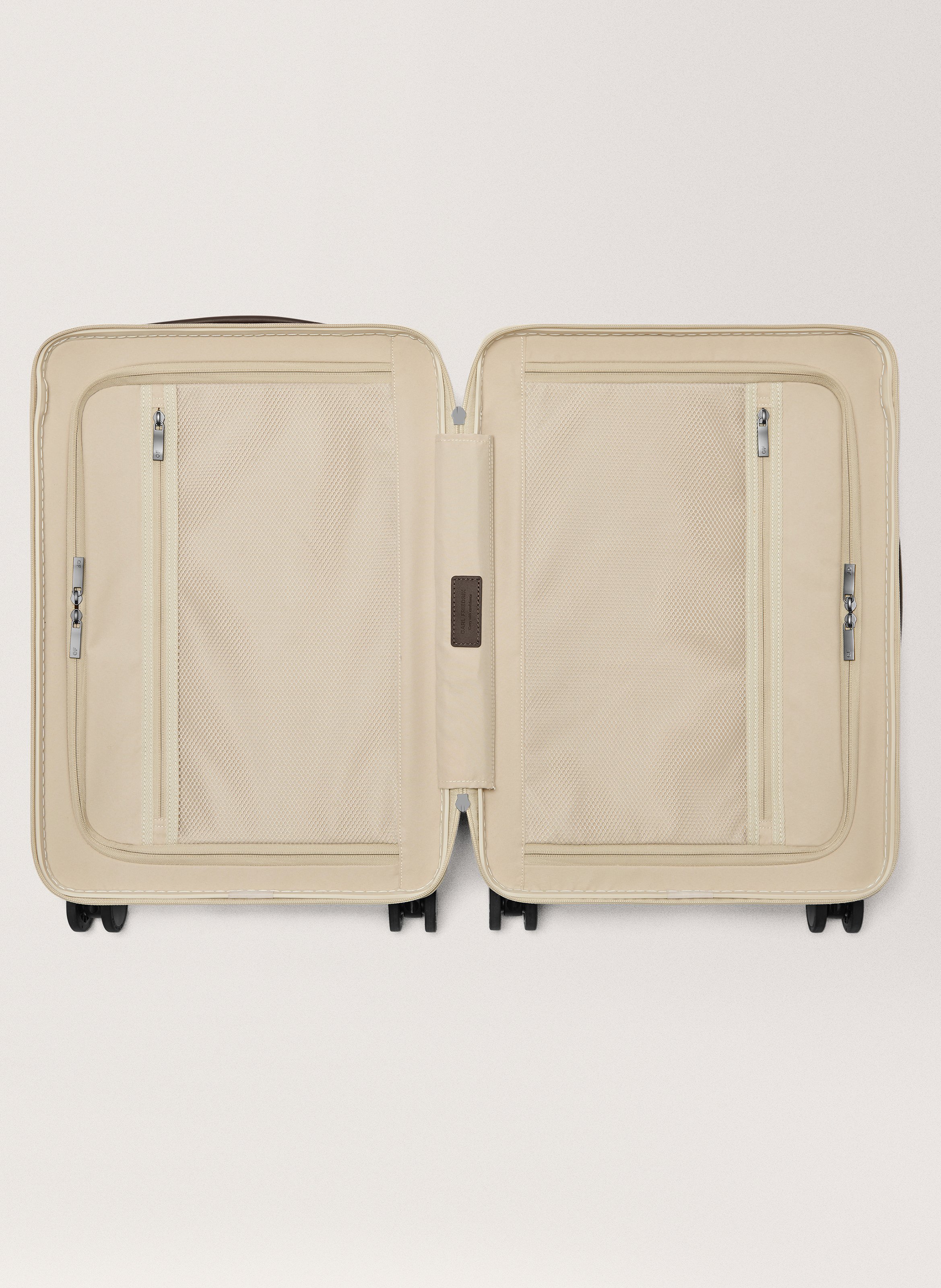 Valise 'the carry-on' en polycarbonate à fermeture zippée CARL FRIEDRIK Beige
