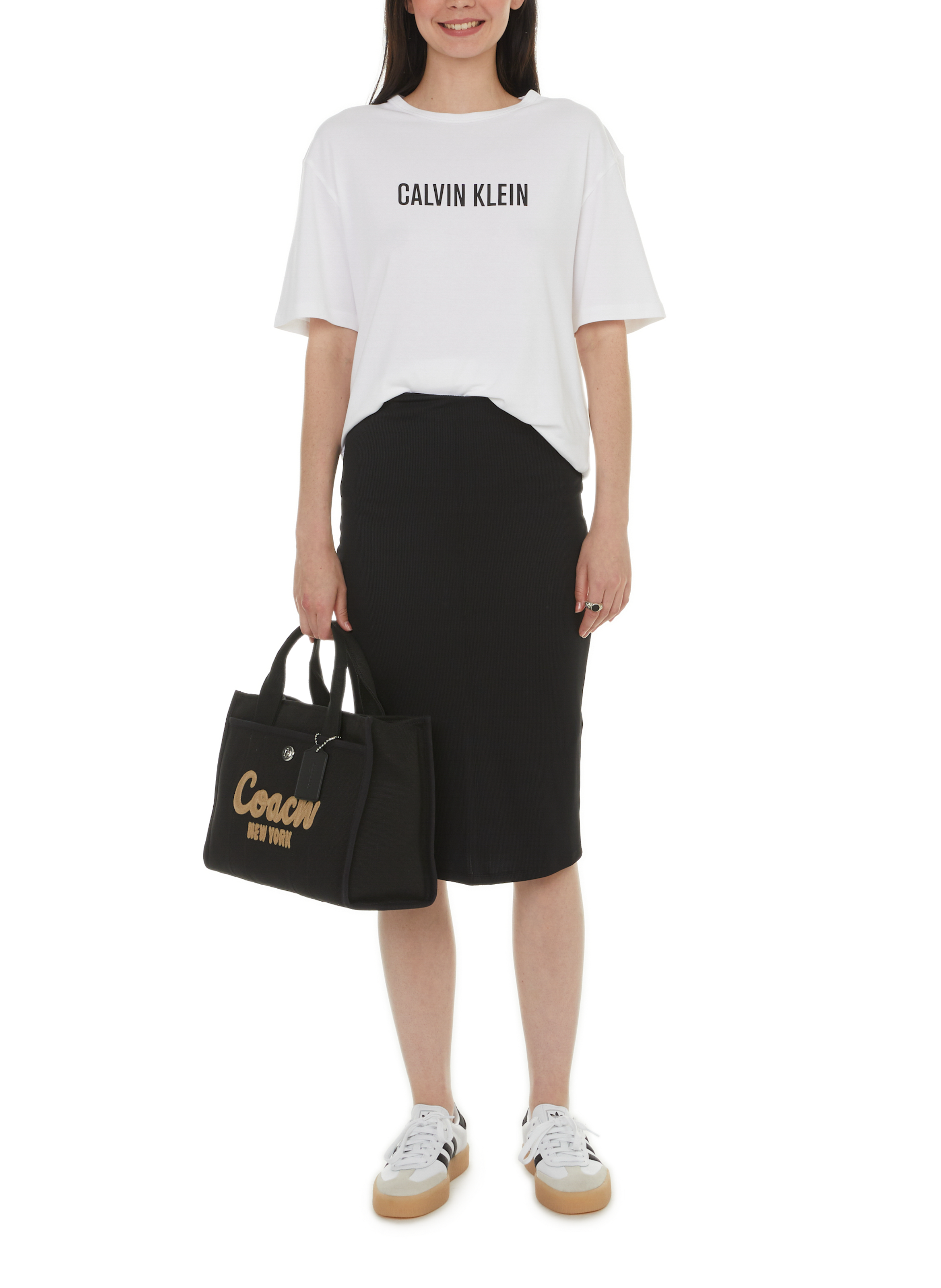 Cotton bag COACH Black