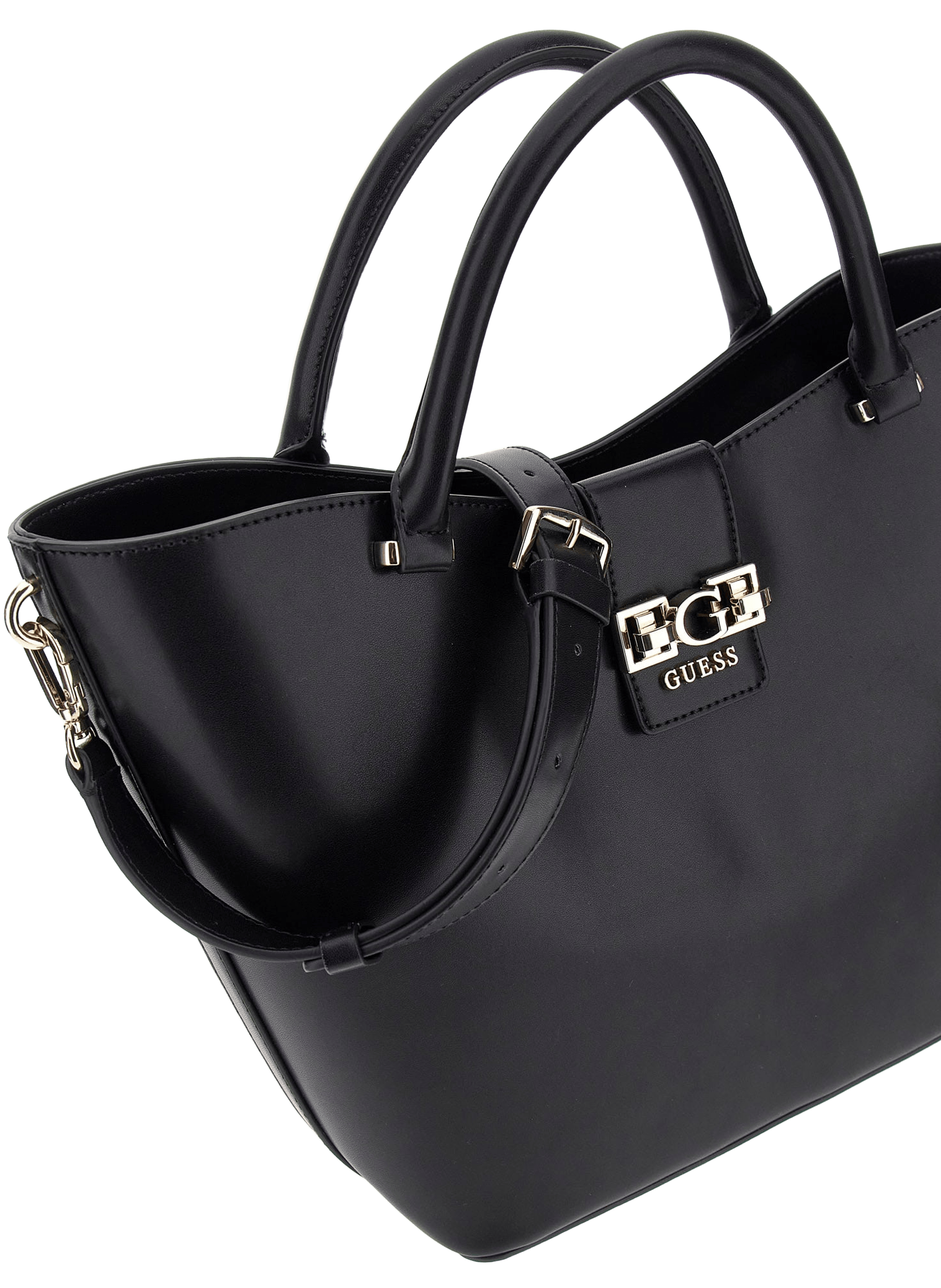 Handbag with removable shoulder strap GUESS Black