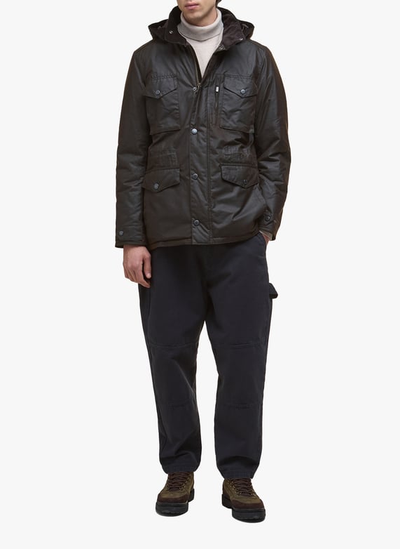 Mid-length hooded cotton parka | Multicolour by BARBOUR Mid-length hooded cotton parka Multicolour