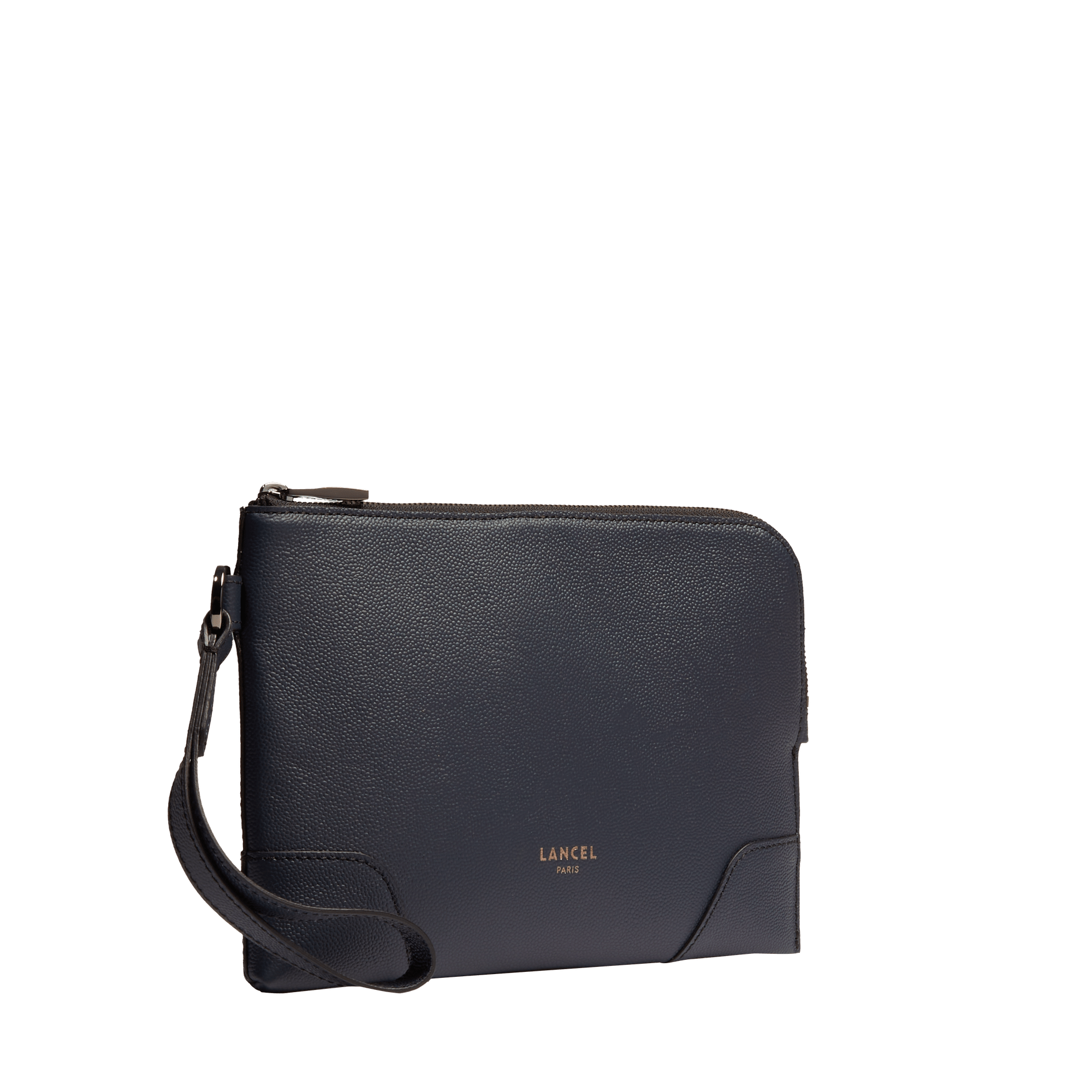 Pochette zippée s charlie de lancel en cuir LANCEL Bleu