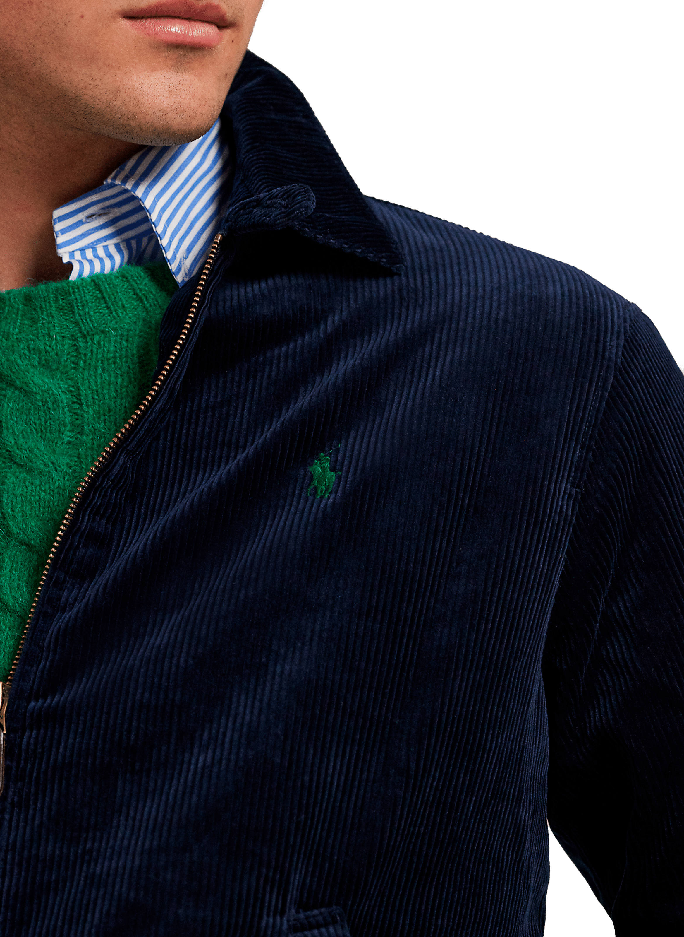 Veste en velours côtelé POLO RALPH LAUREN Bleu