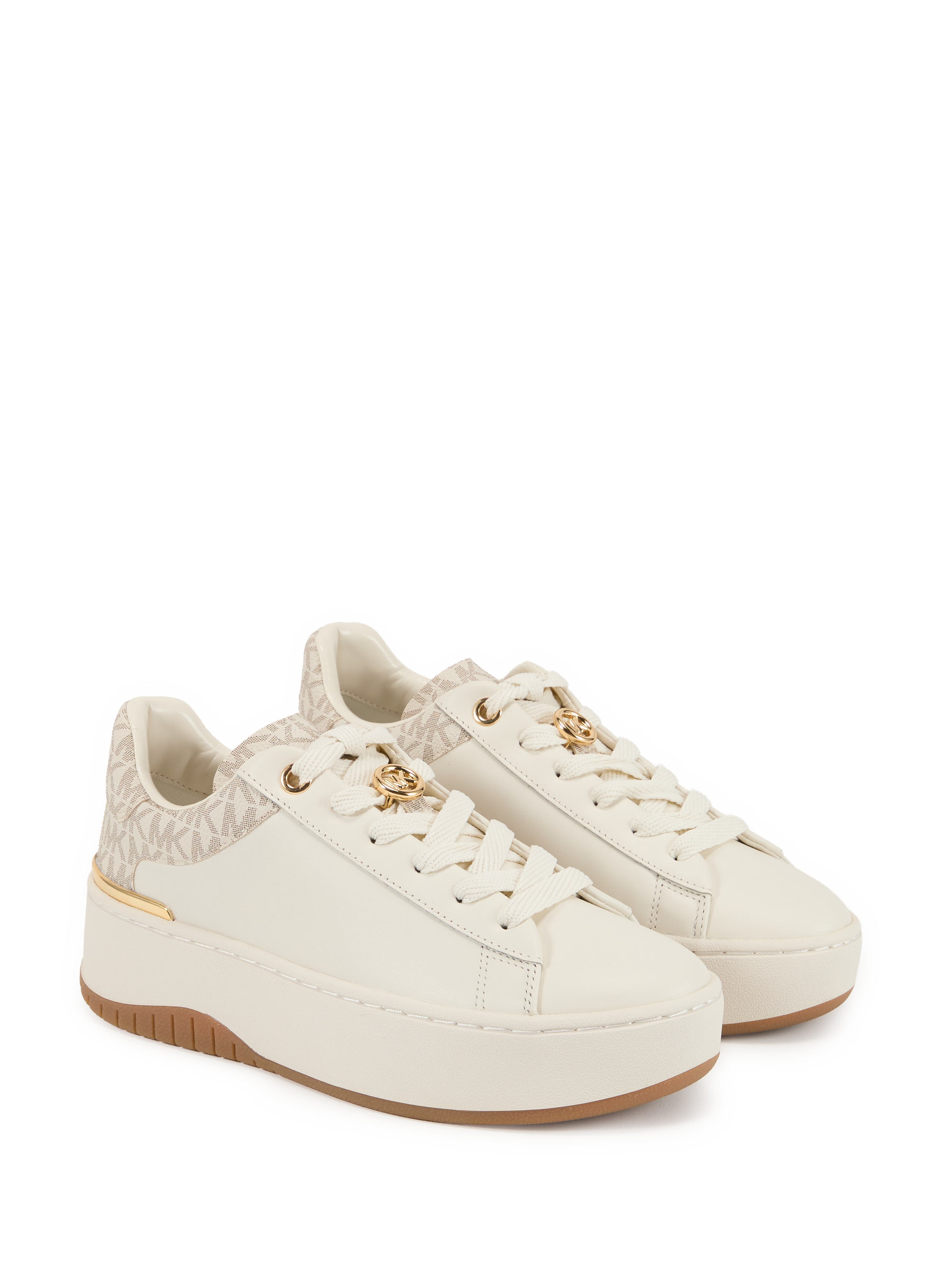 Leather platform sneakers MICHAEL KORS White