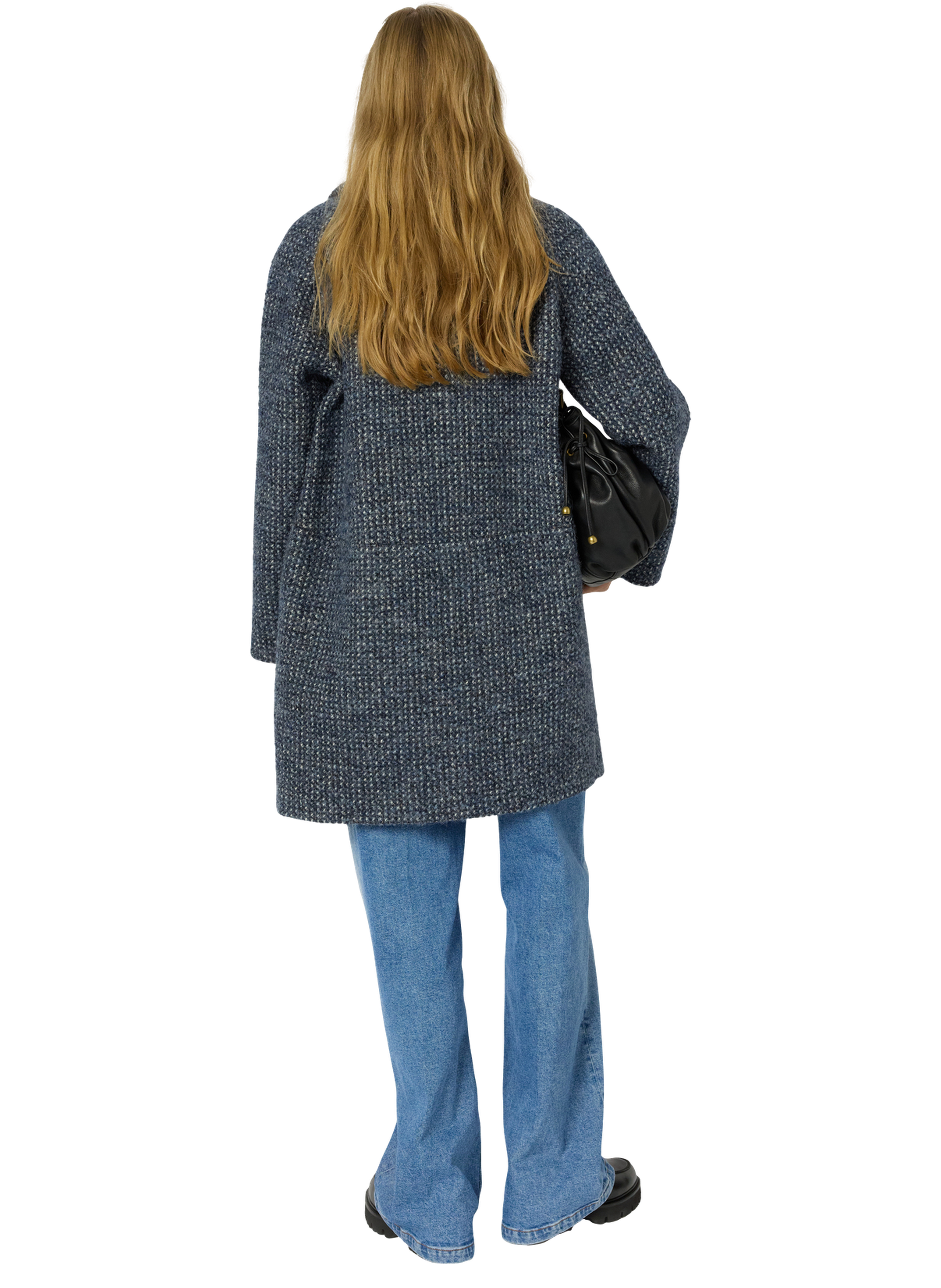 Manteau ample chiné - maliya GERARD DAREL Bleu