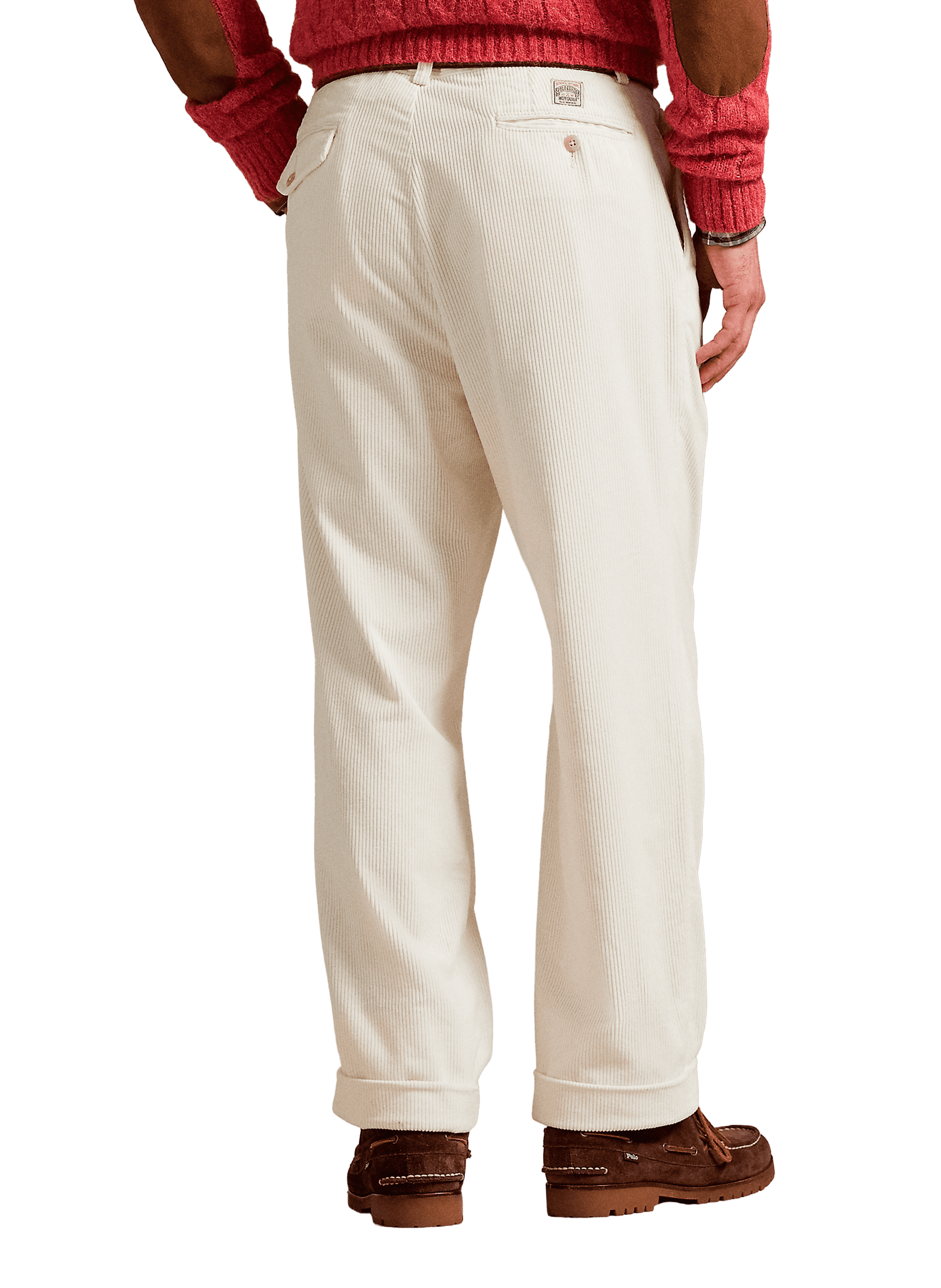 Corduroy trousers in cotton POLO RALPH LAUREN White