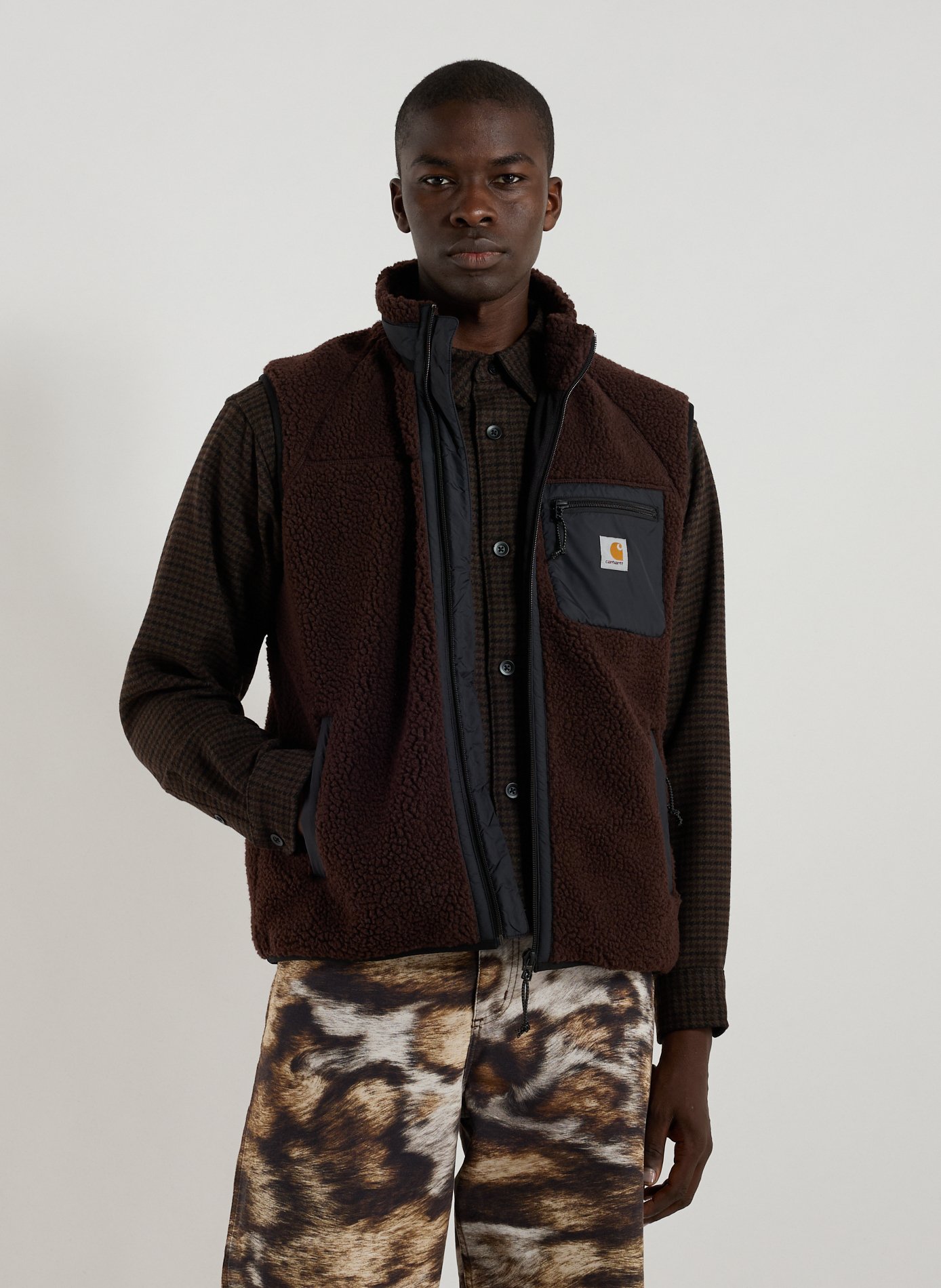 CARHARTT WIP Veste sans manches polaiire  Marron