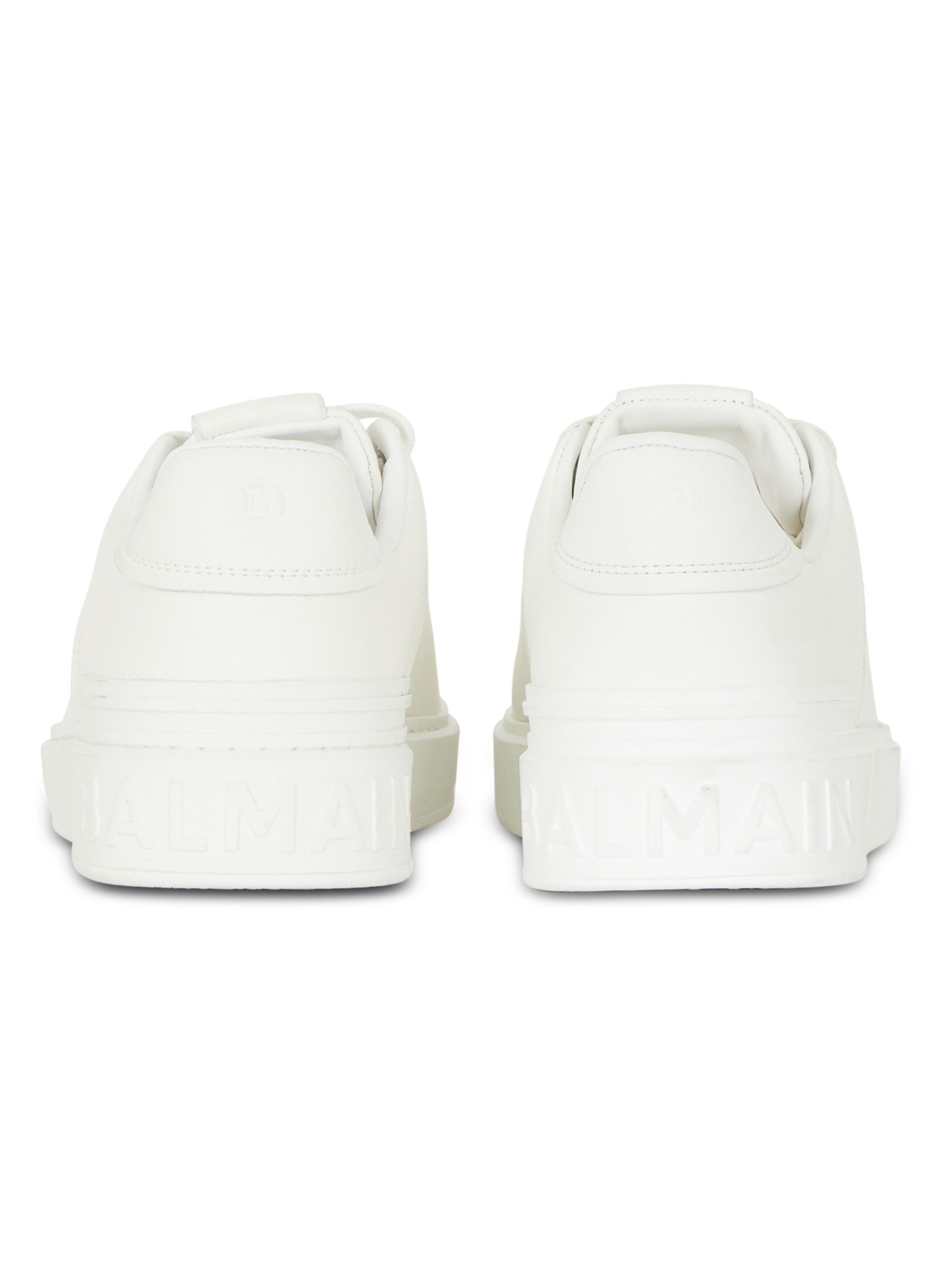 Baskets b-court en cuir de veau BALMAIN Blanc