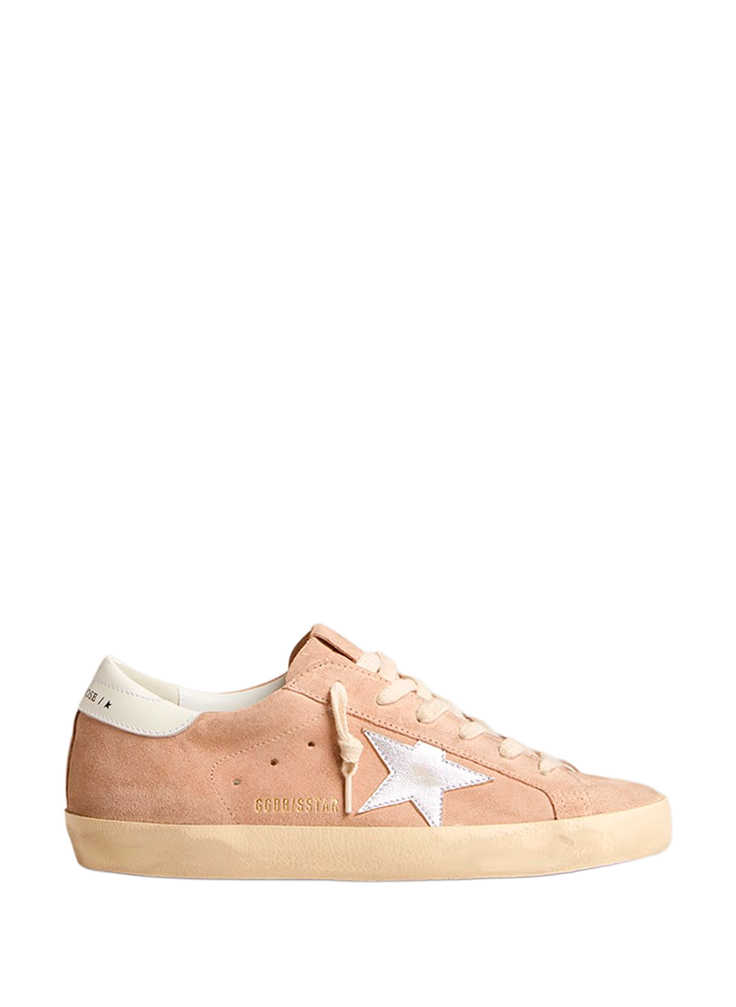 Baskets Super-Star en cuir GOLDEN GOOSE Rose