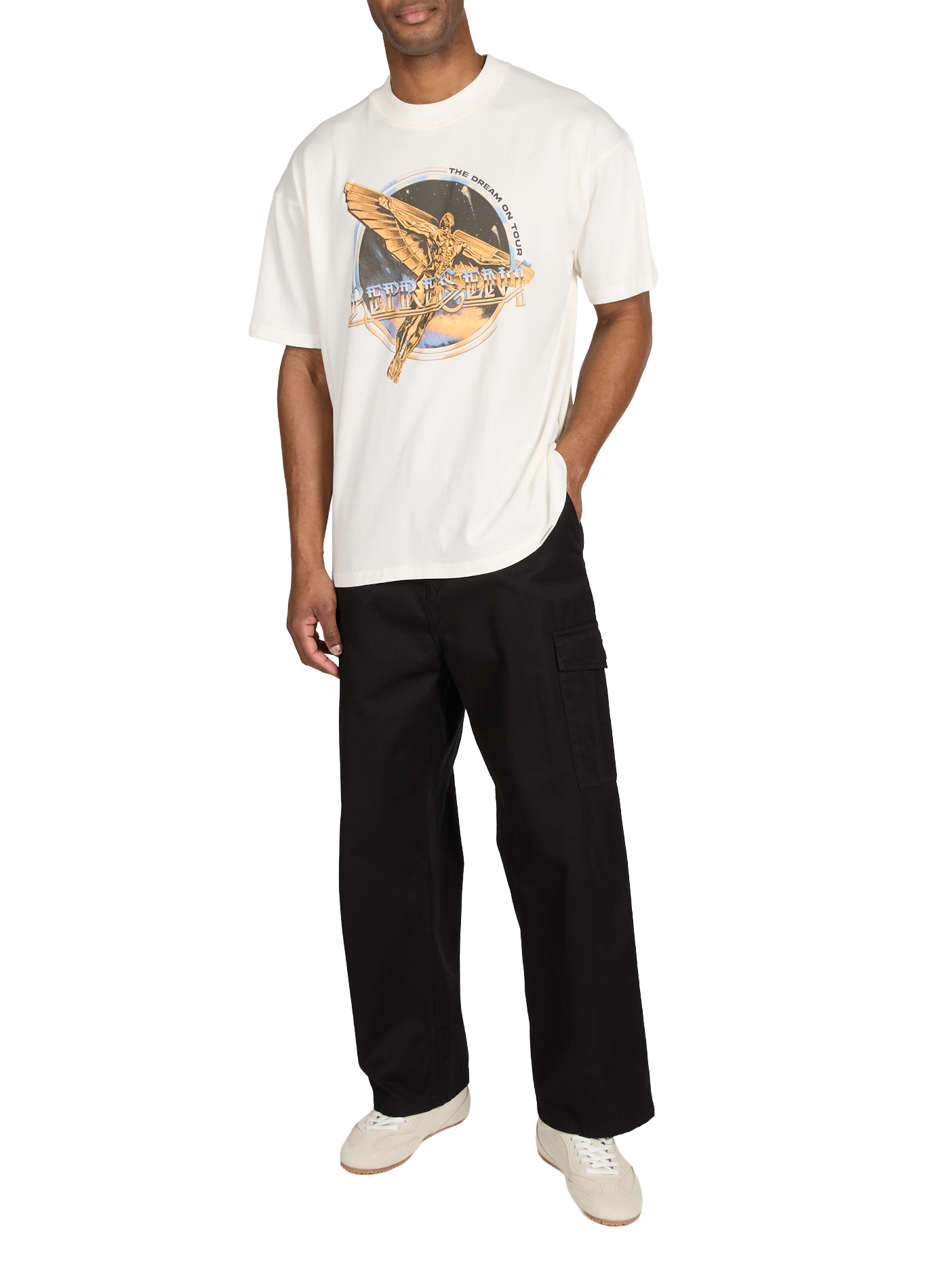 Pantalon cargo Brady droit en coton  CARHARTT WIP Noir